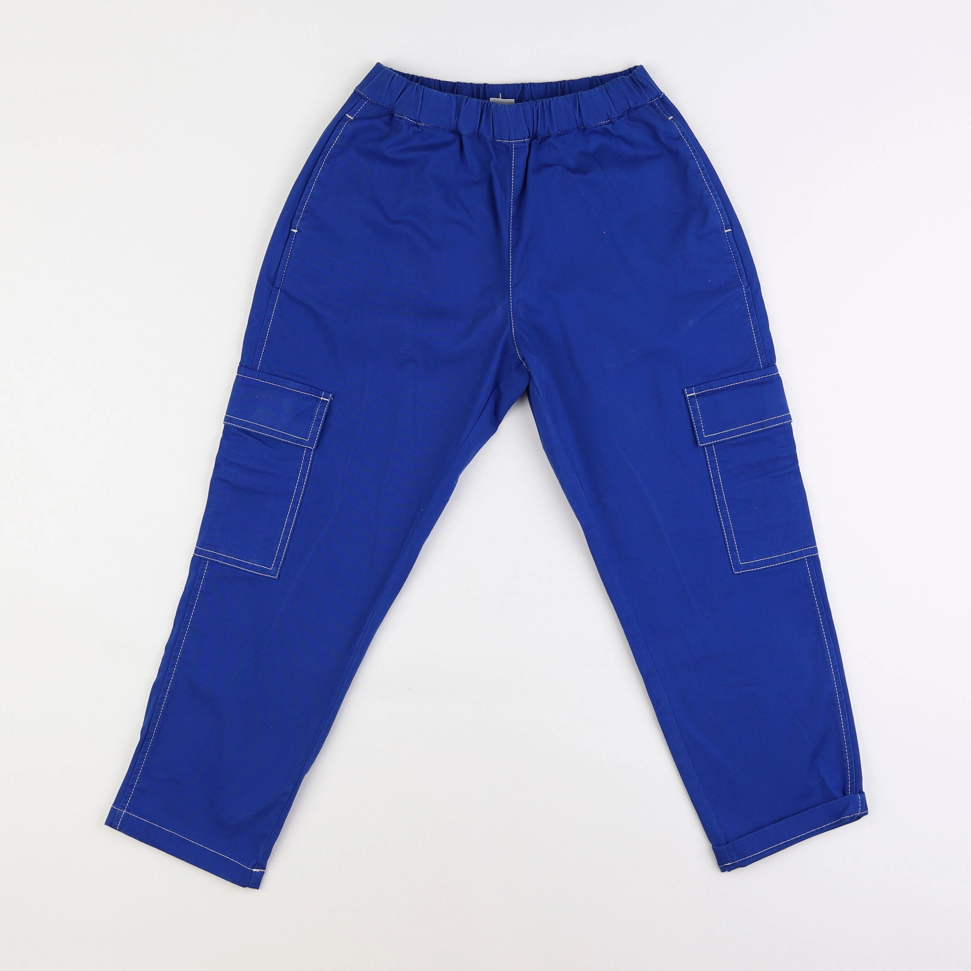 Petit Bateau - pantalon bleu - 8 ans