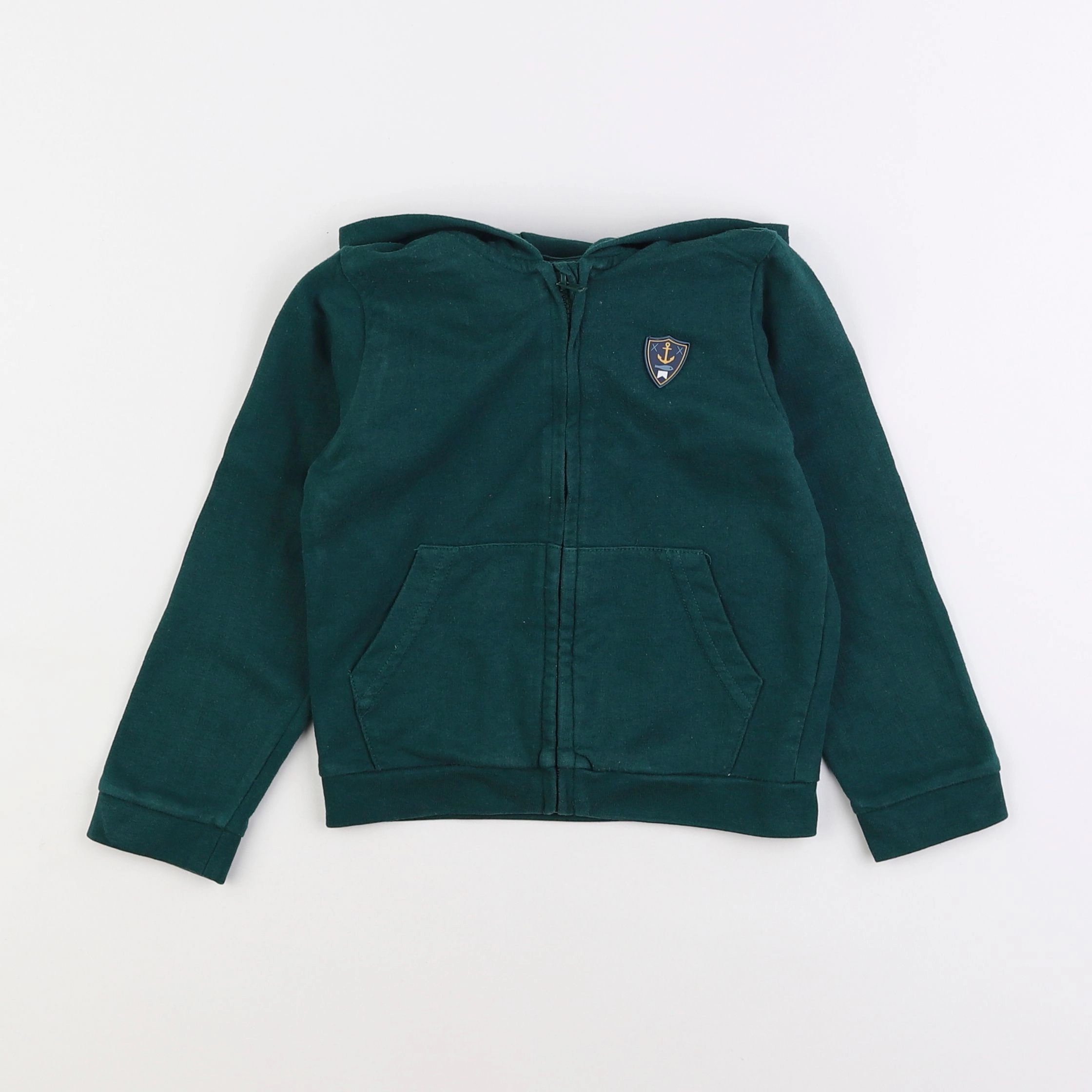 Vertbaudet - sweat vert - 3 ans