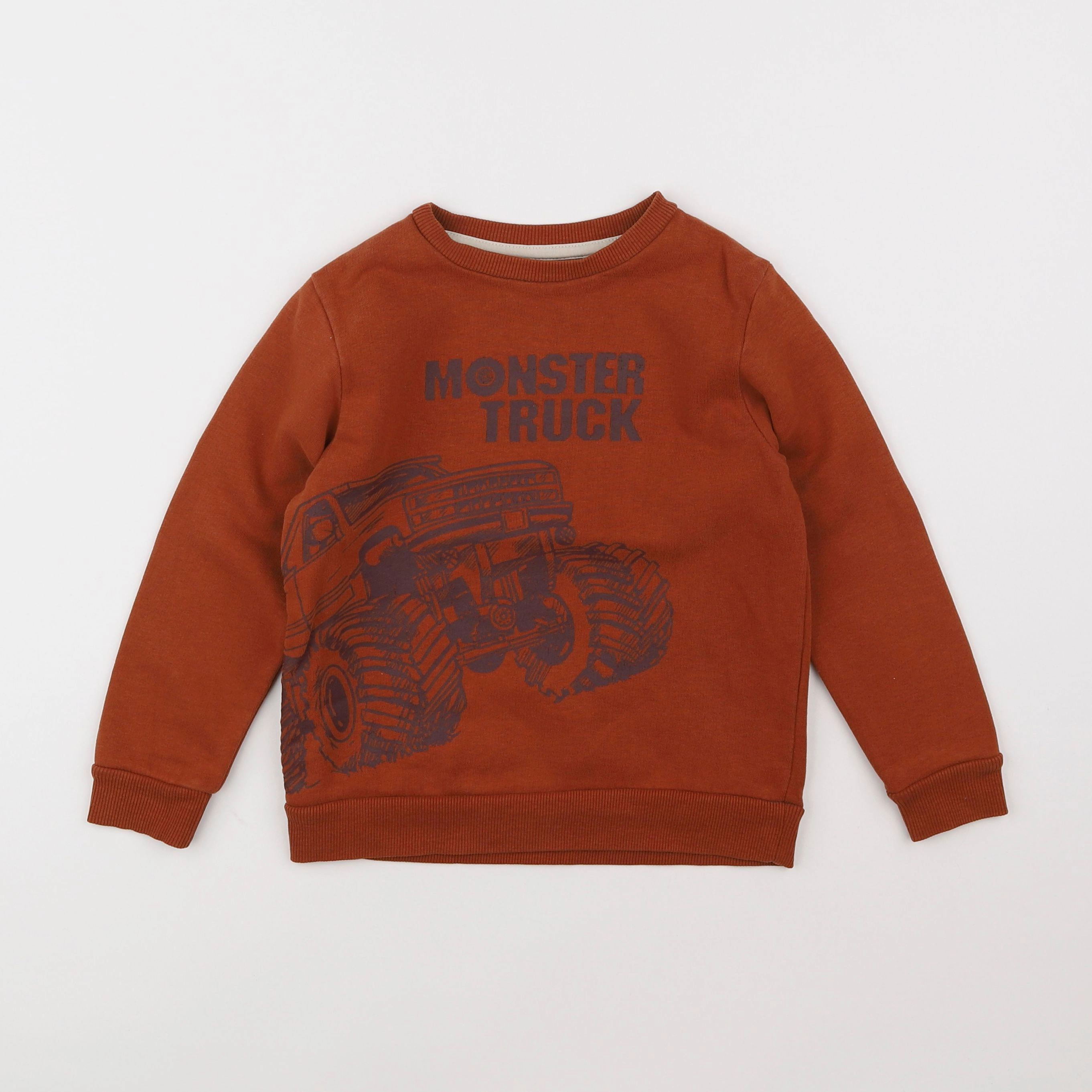 Vertbaudet - sweat marron - 5 ans