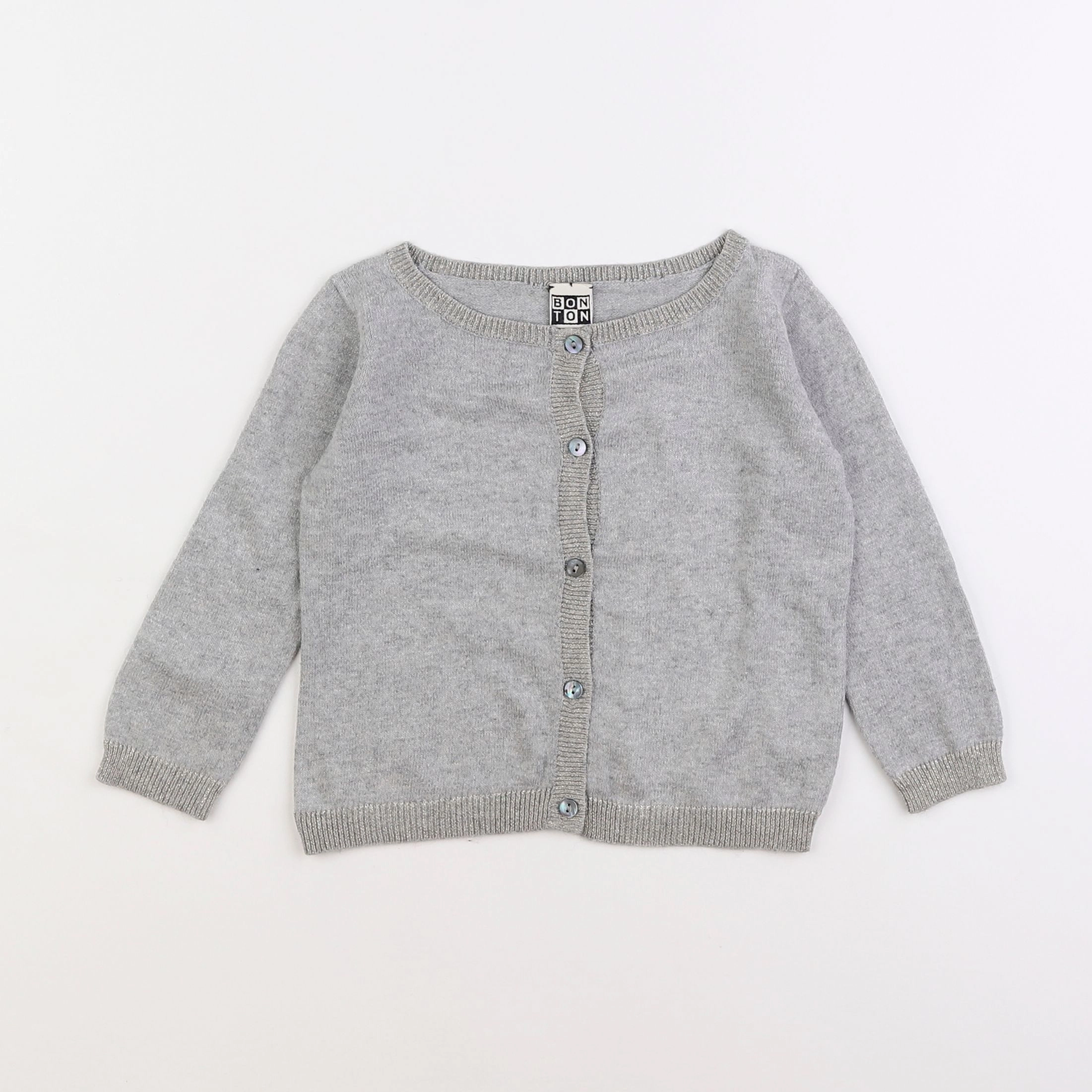 Bonton - gilet gris - 2 ans