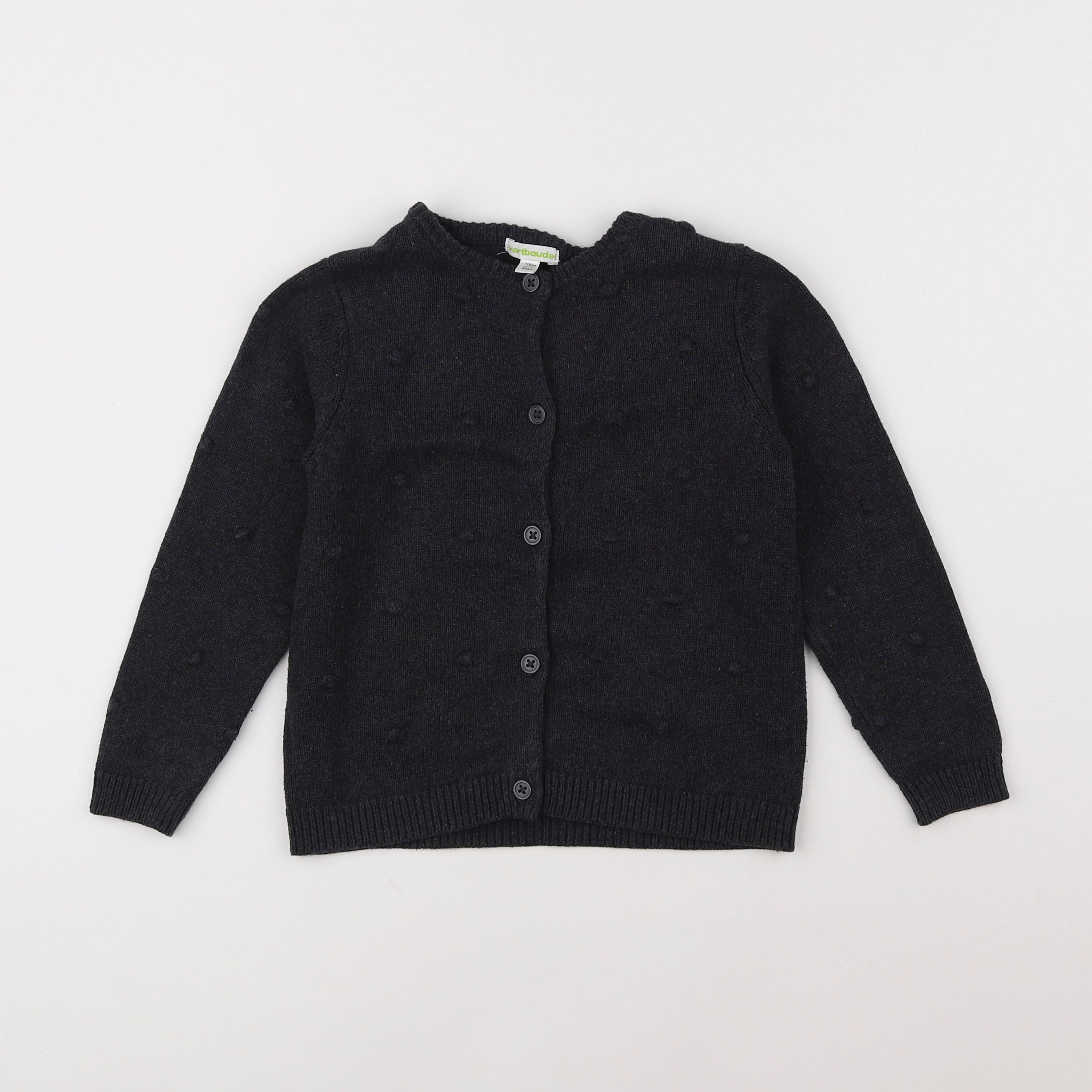 Vertbaudet - gilet noir - 6 ans