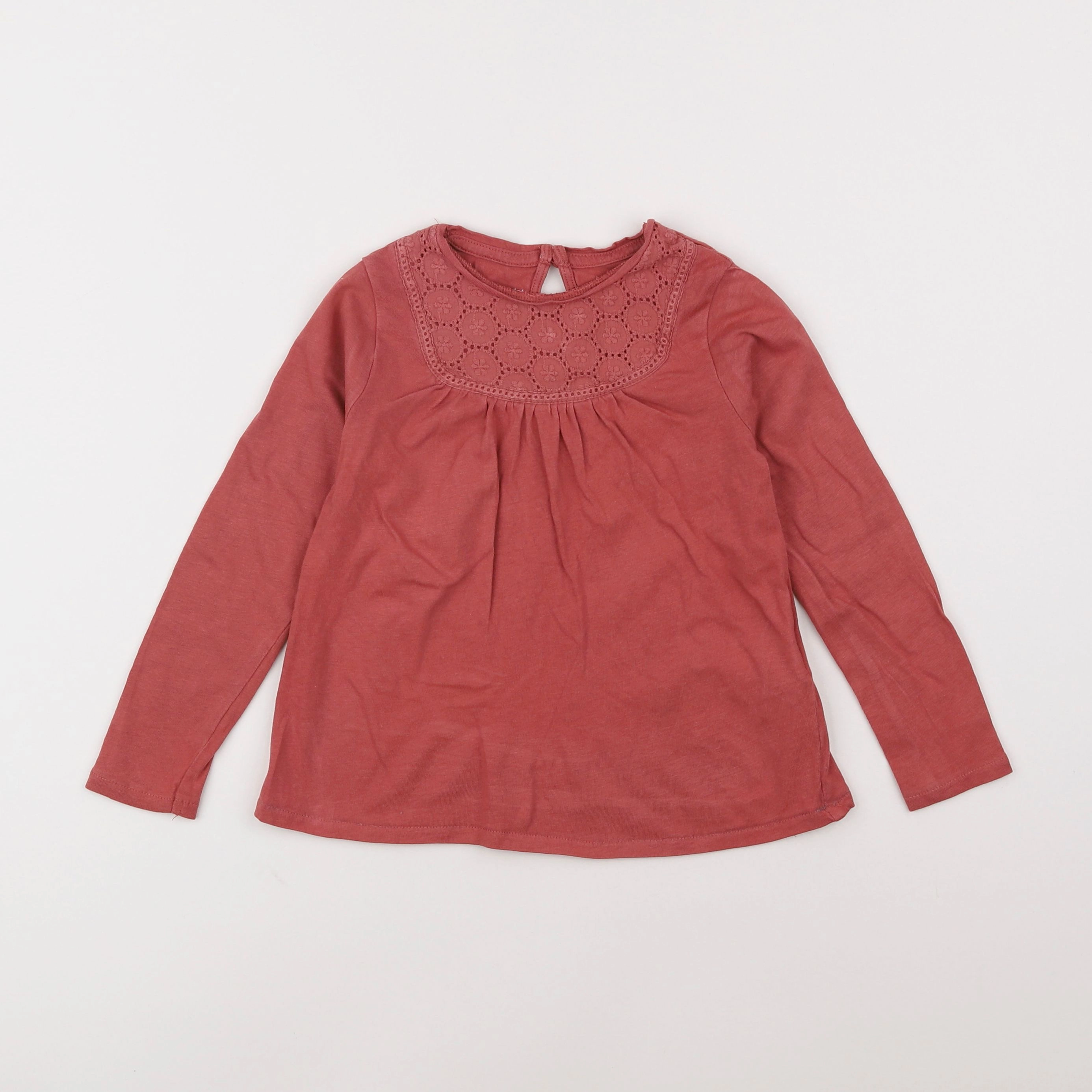 Vertbaudet - tee-shirt rose - 5 ans