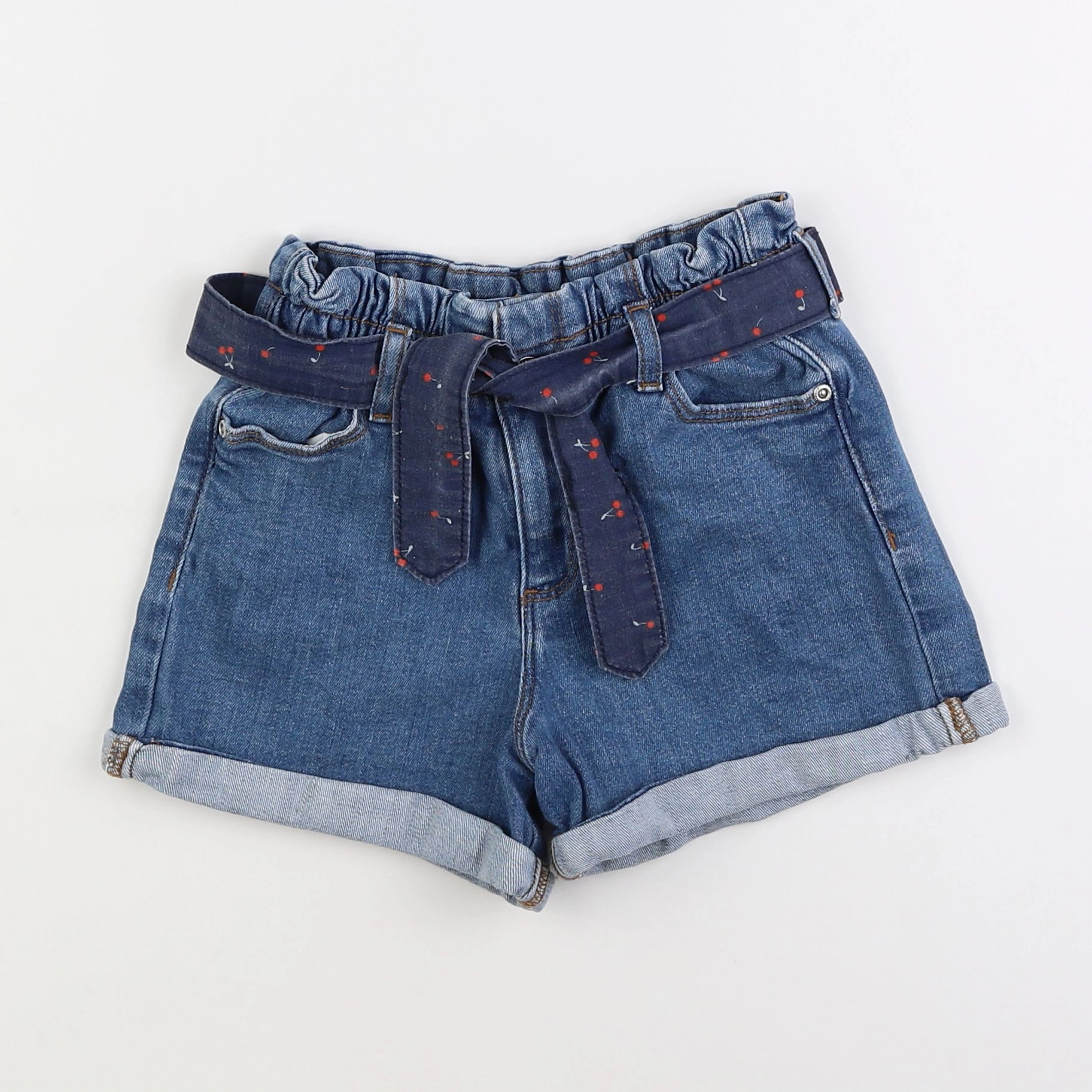 Vertbaudet - short bleu - 7 ans