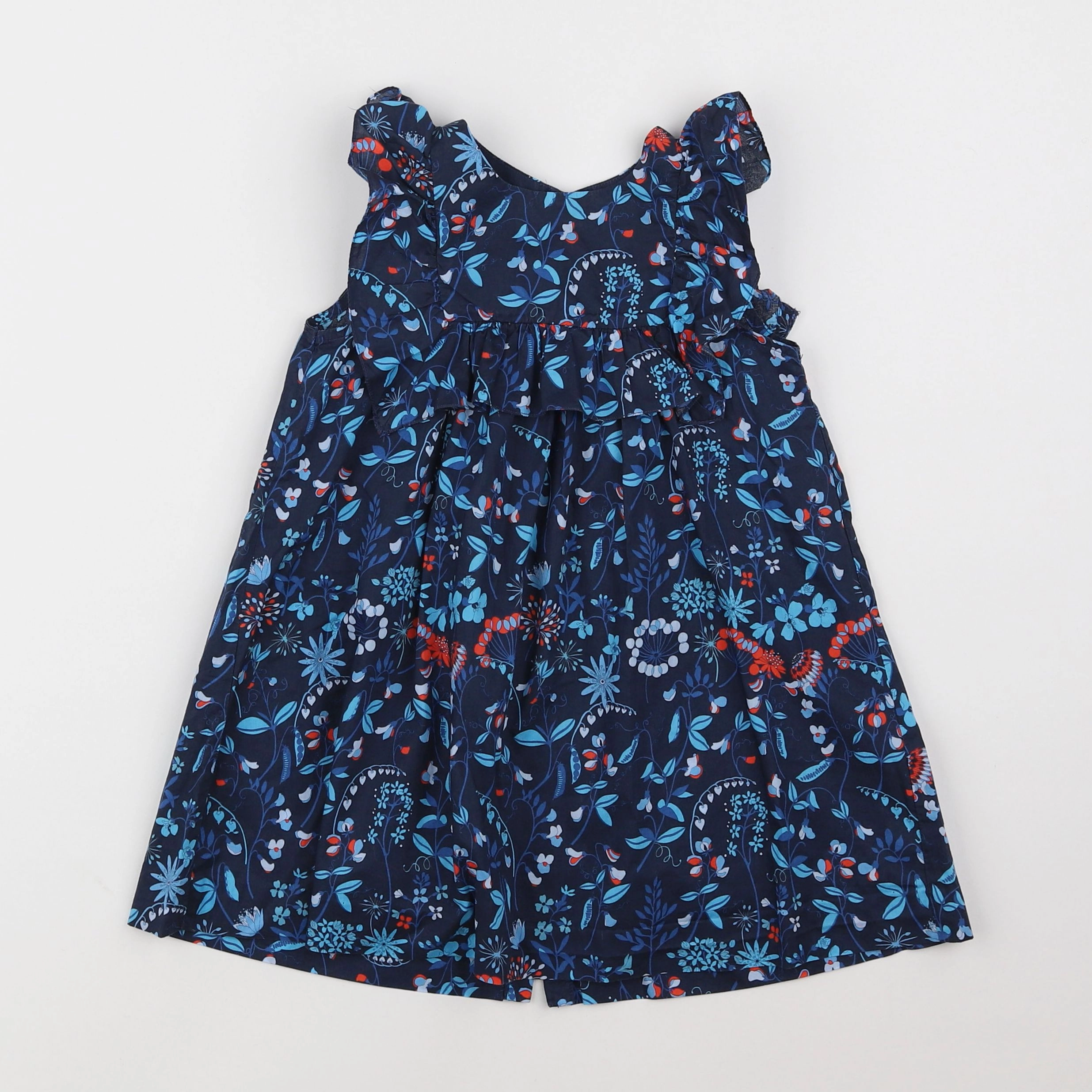 Jacadi - robe liberty bleu - 3 ans