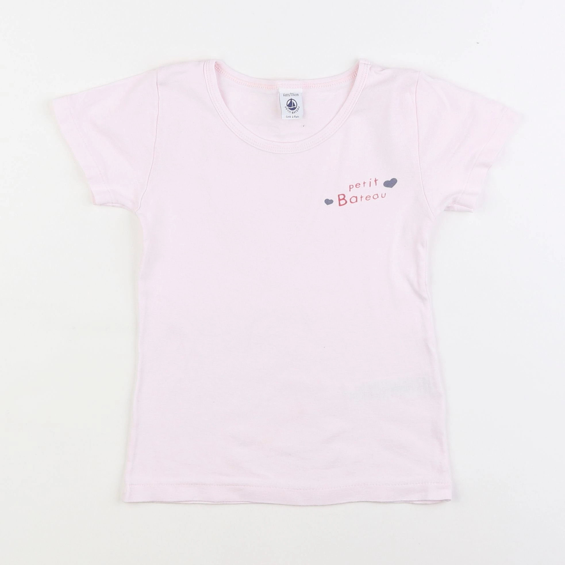 Petit Bateau - maillot de corps rose - 6 ans