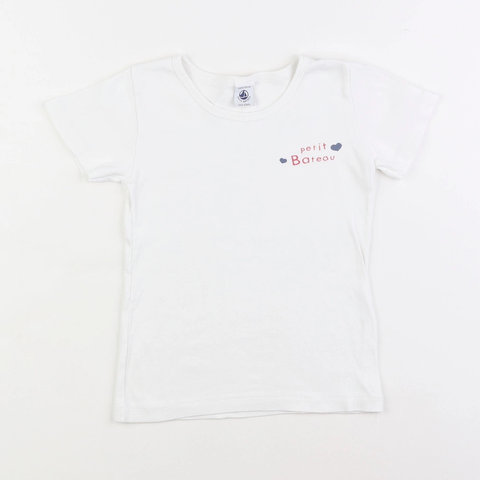 Petit Bateau - maillot de corps blanc - 6 ans