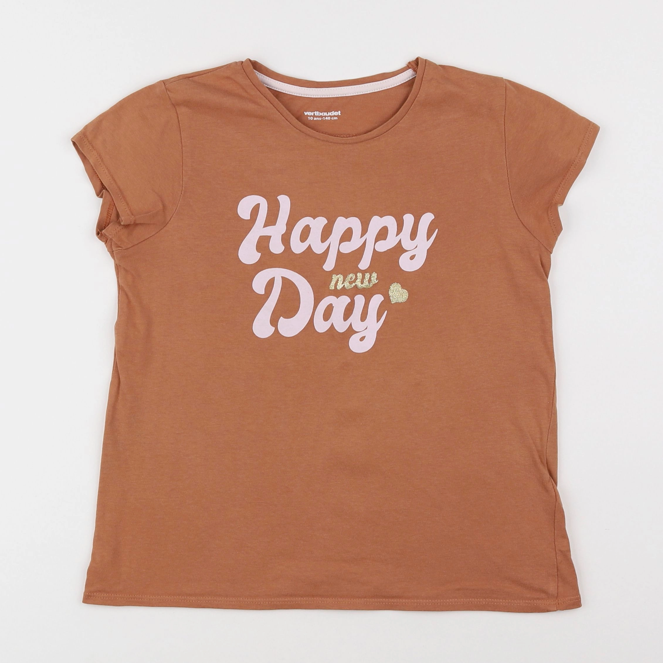 Vertbaudet - tee-shirt orange - 10 ans