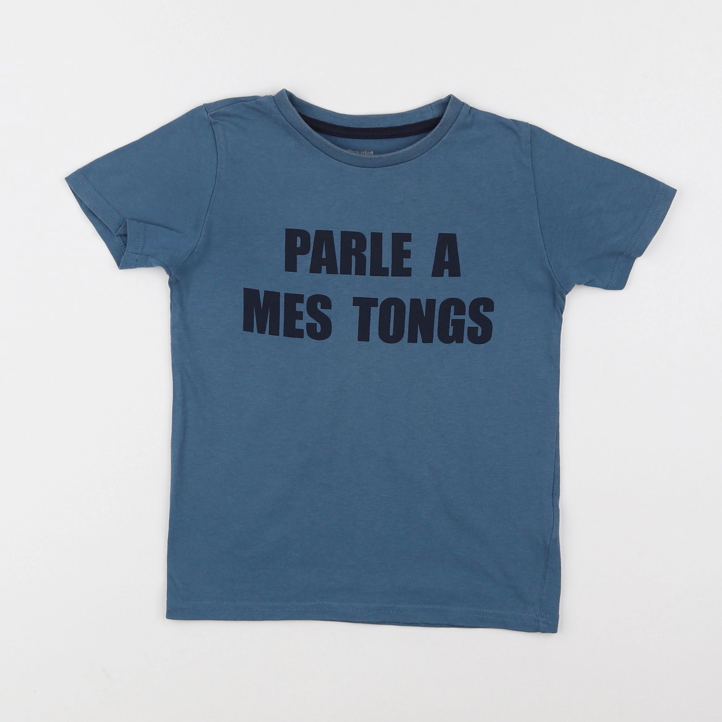 Vertbaudet - tee-shirt bleu - 5 ans