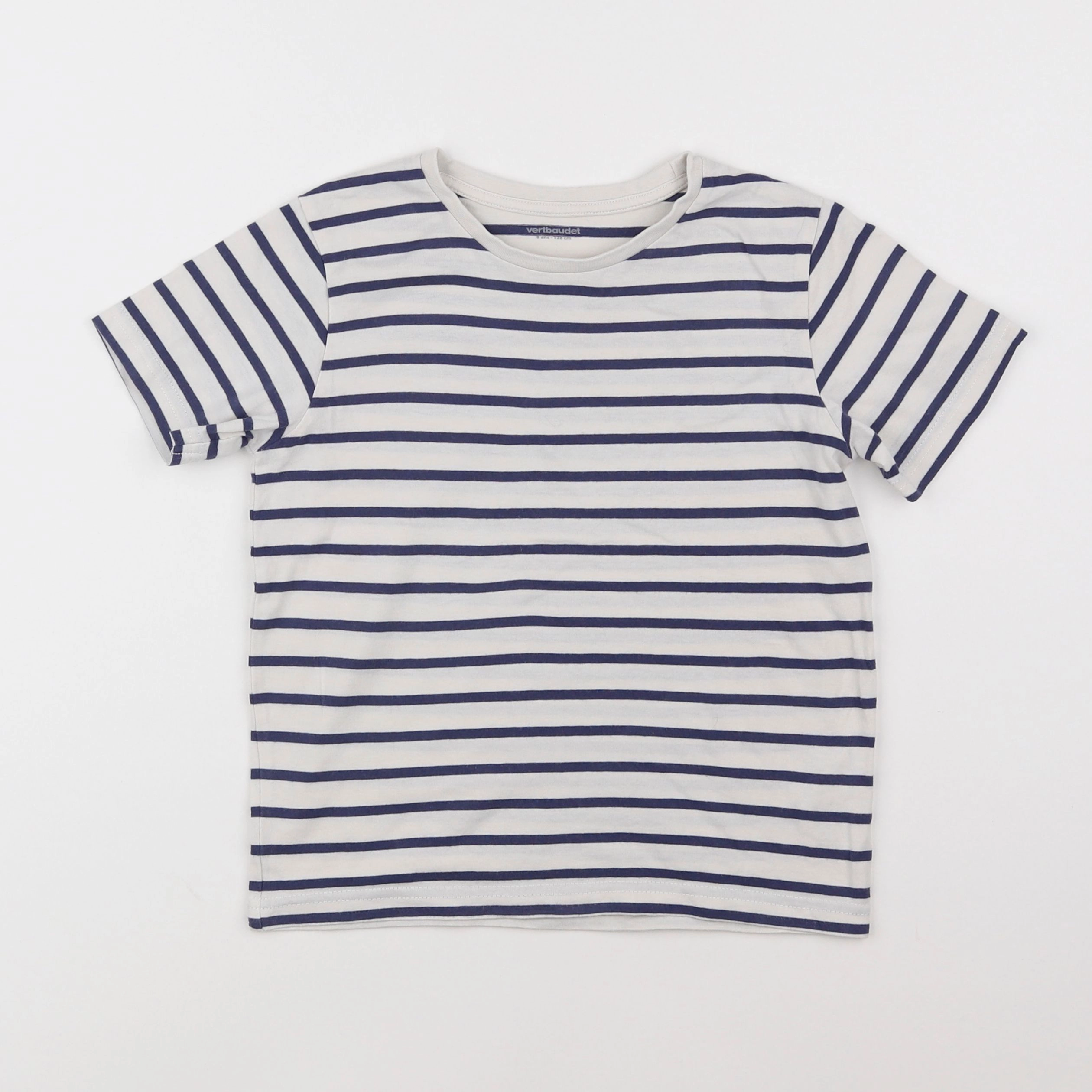 Vertbaudet - tee-shirt blanc - 8 ans