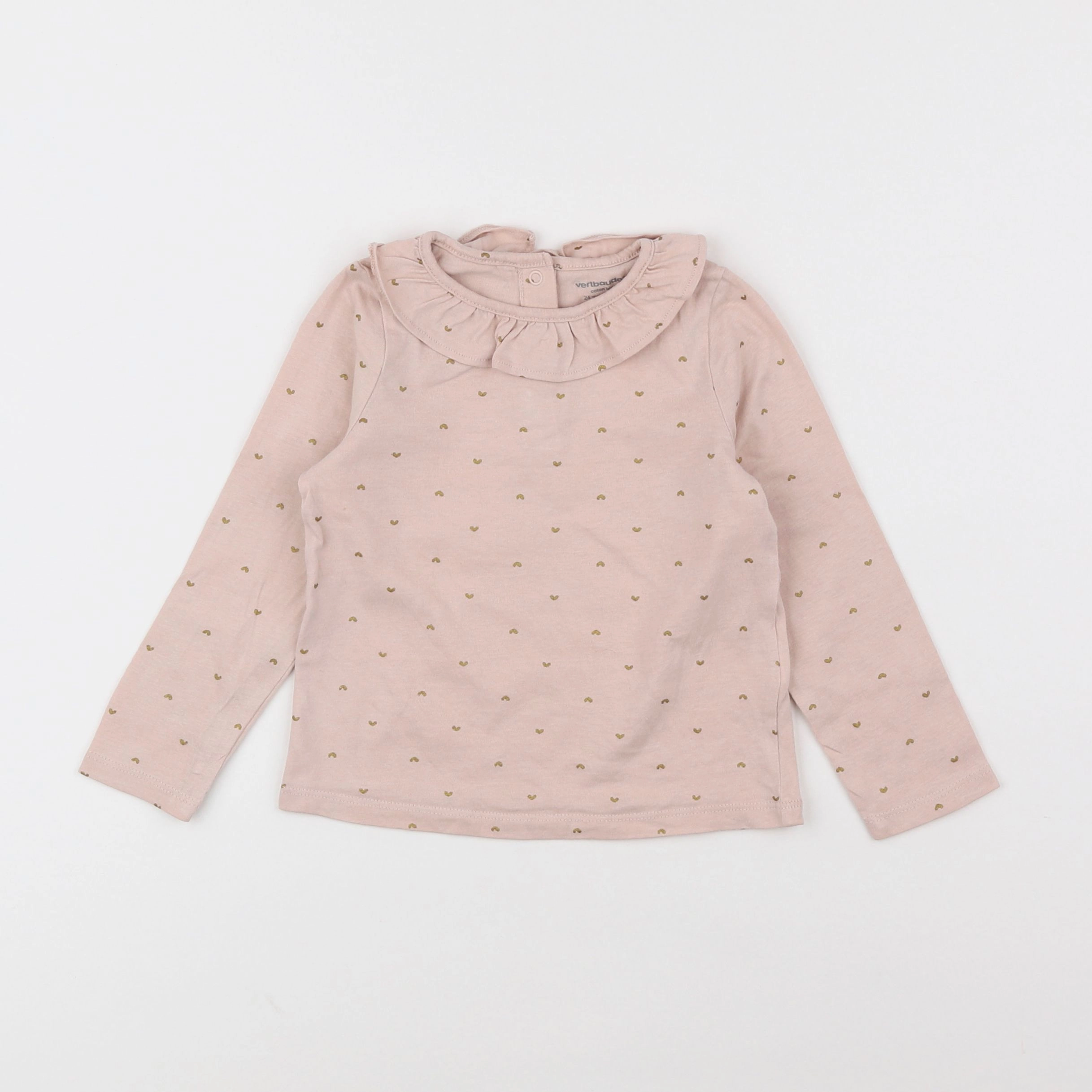 Vertbaudet - tee-shirt rose - 2 ans