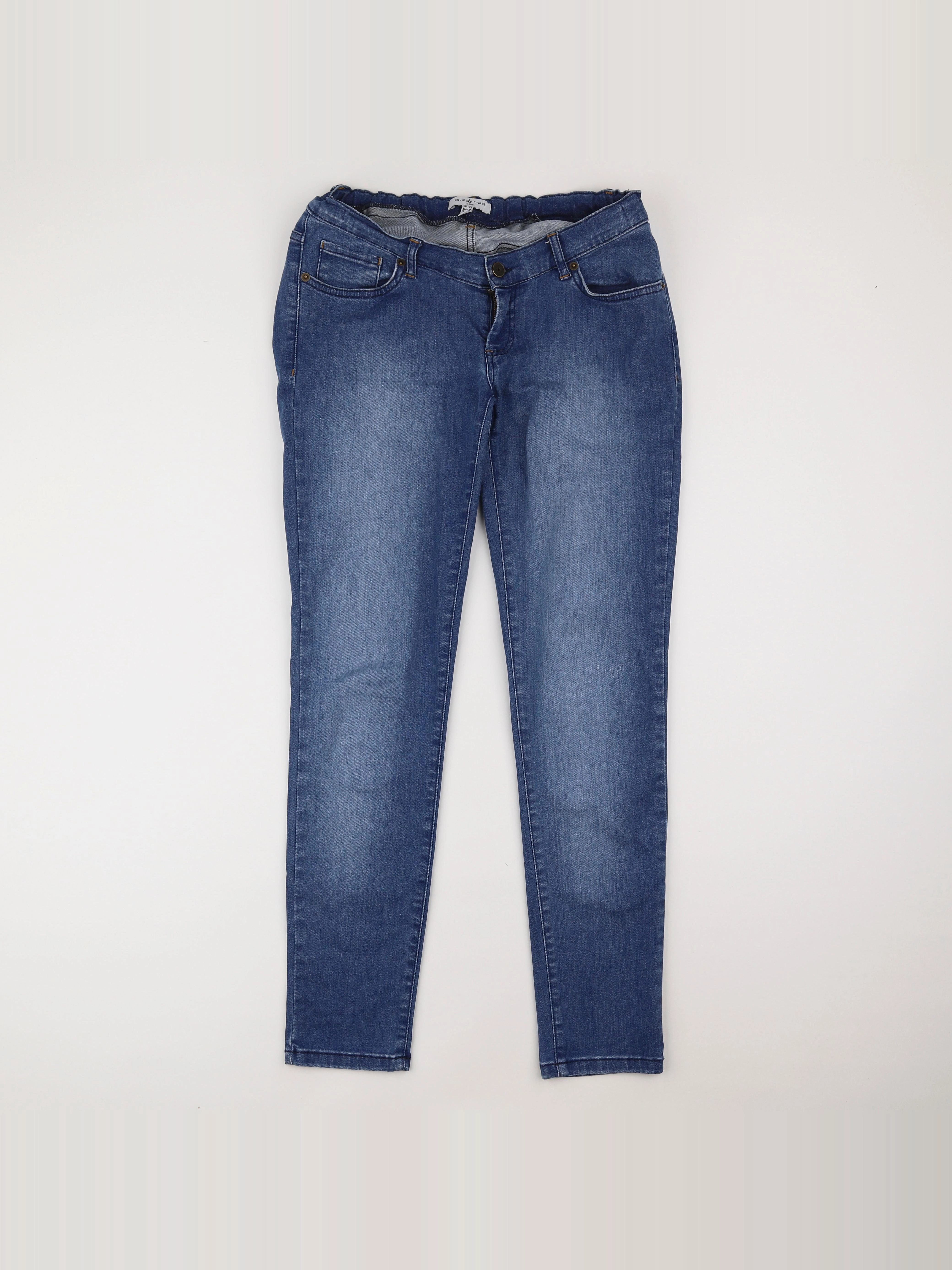 Envie de fraise - jean grossesse bleu - 40