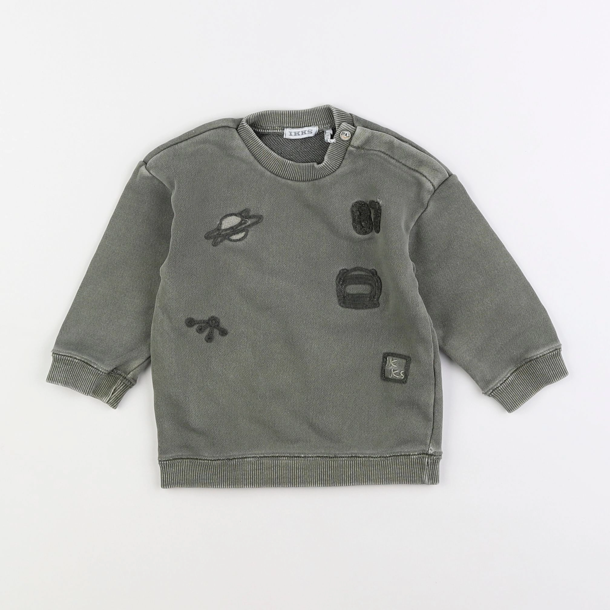 IKKS - sweat vert - 12 mois