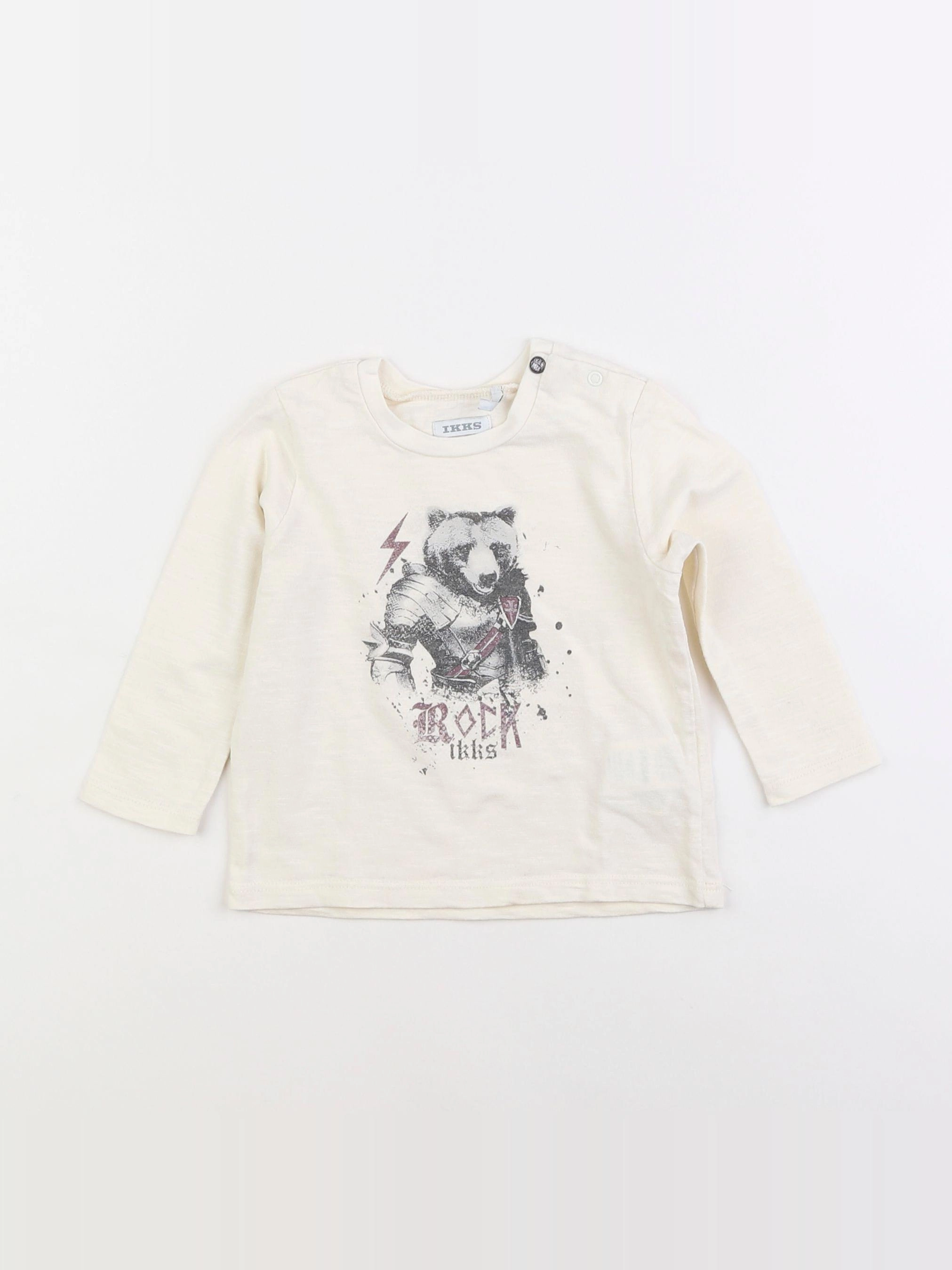 IKKS - tee-shirt blanc - 12 mois