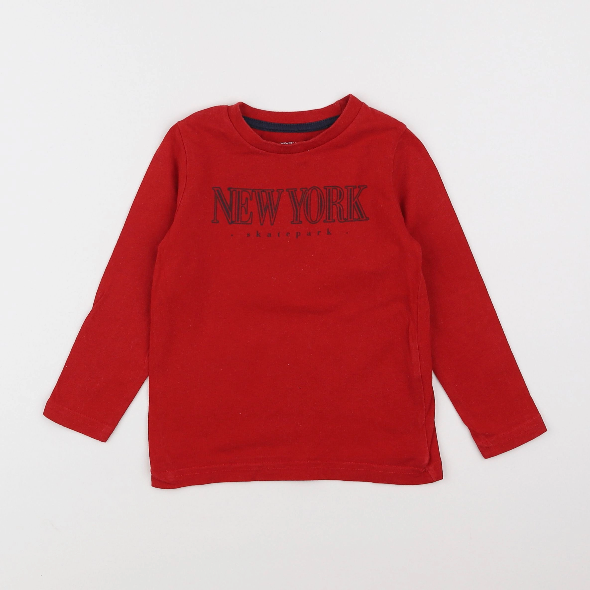 Vertbaudet - tee-shirt rouge - 3 ans