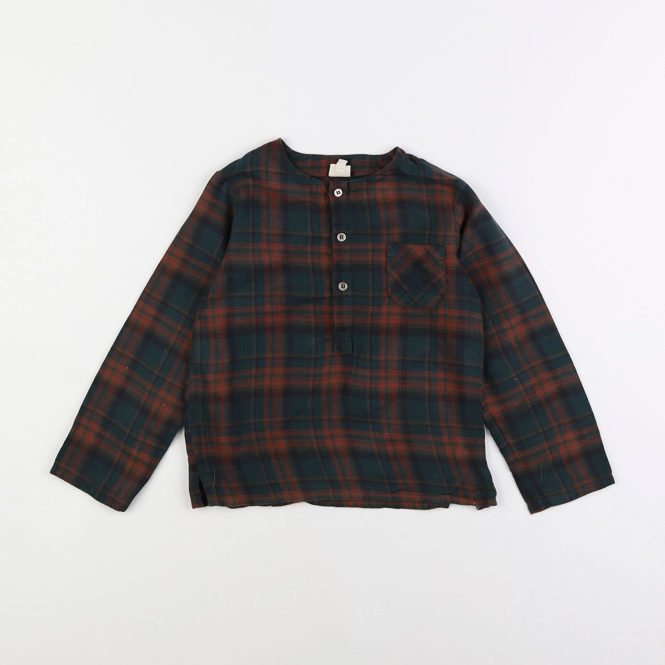 Bonton - blouse vert, rouge - 6 ans