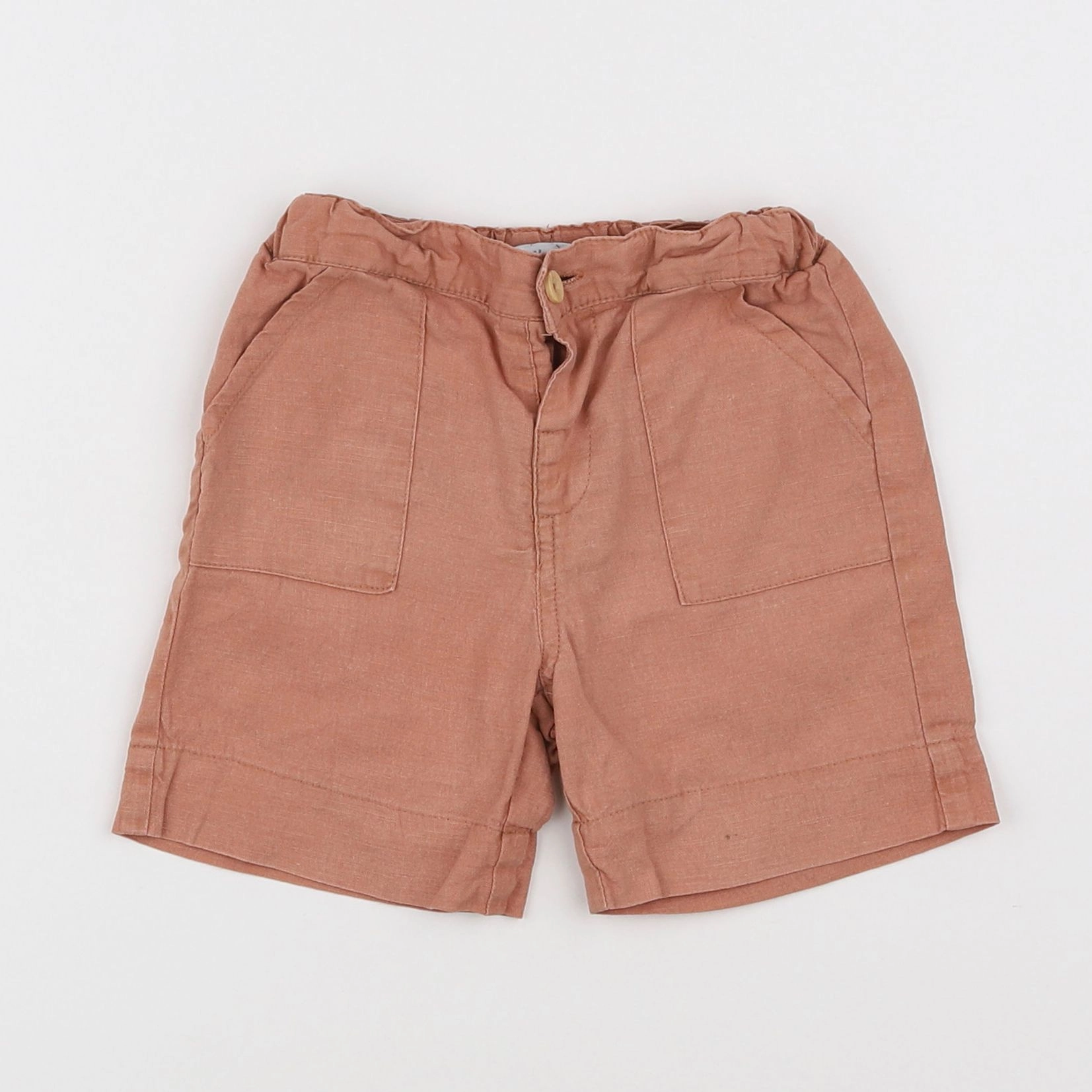 Vertbaudet - short marron - 2 ans