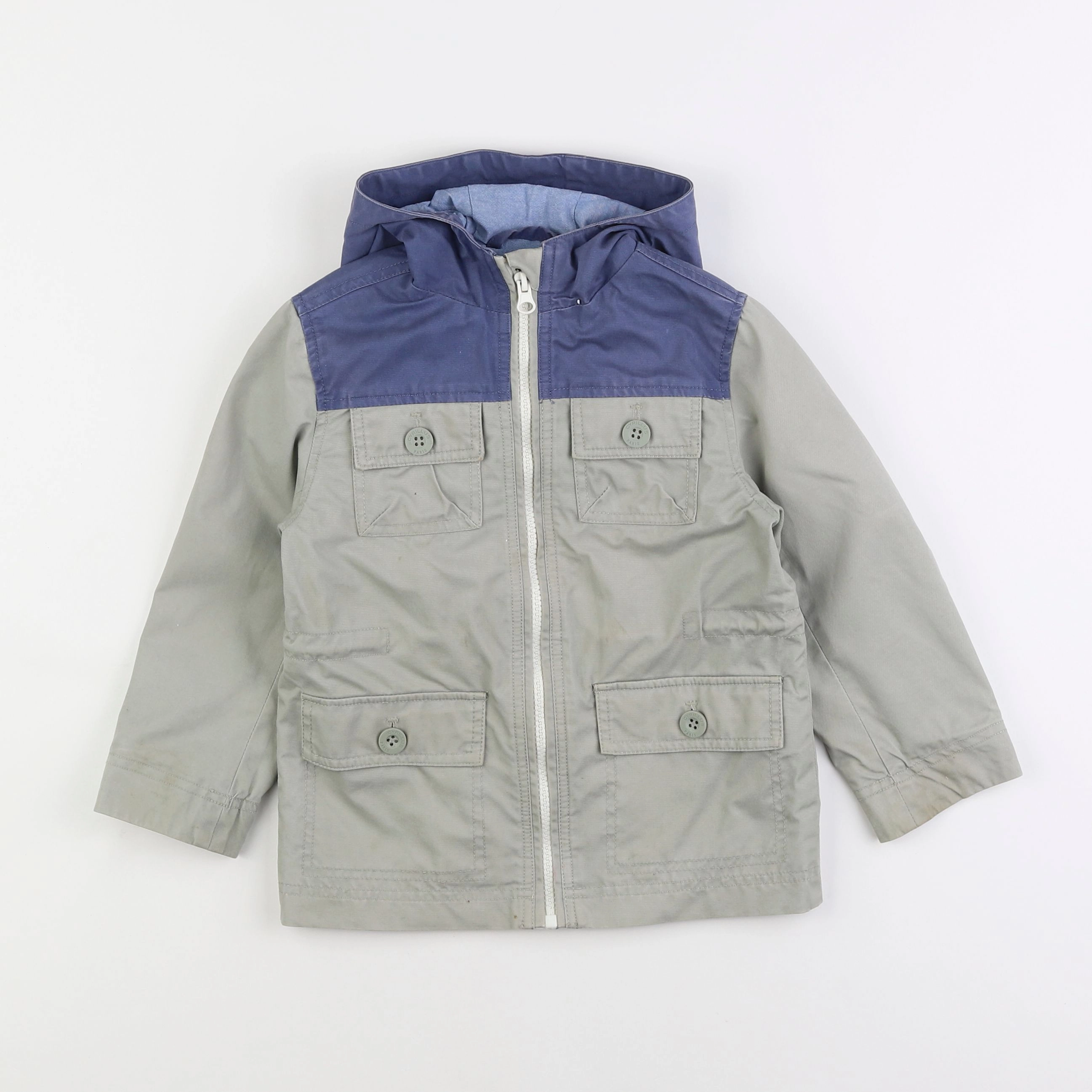 Cyrillus - veste vert, bleu - 4 ans