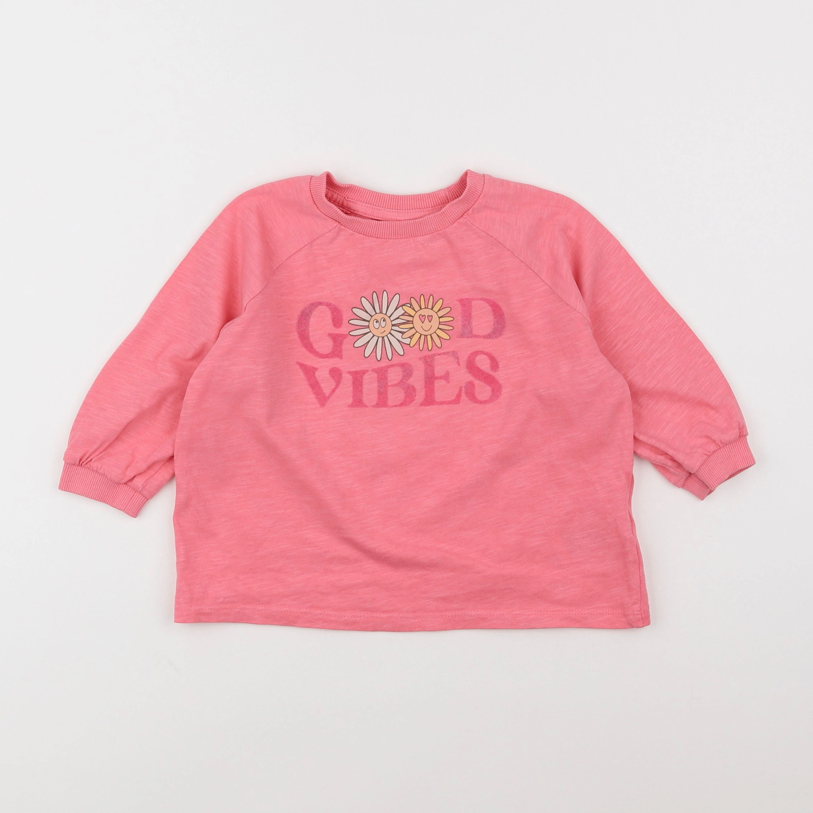 Vertbaudet - sweat rose - 5 ans