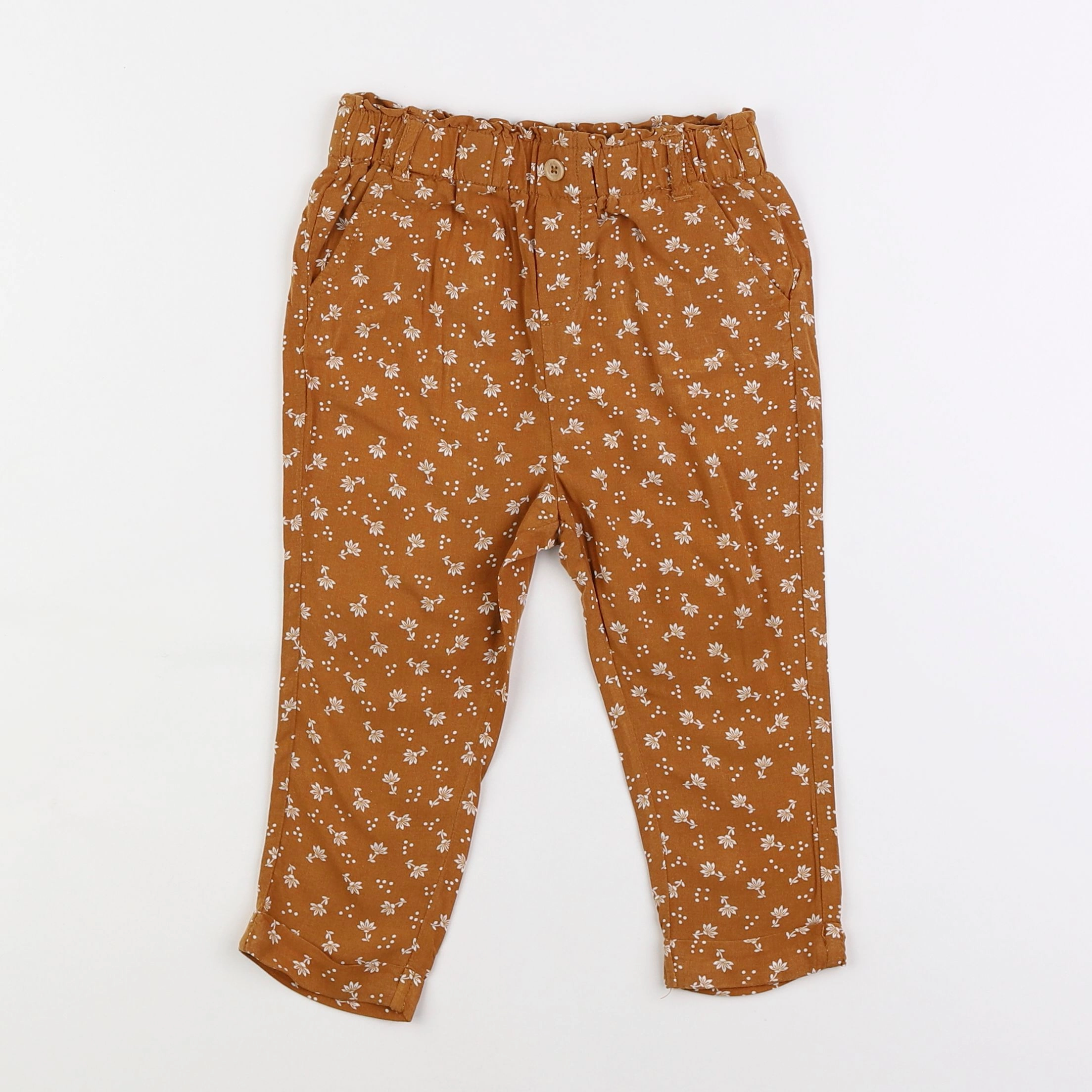 Vertbaudet - pantalon marron - 2 ans