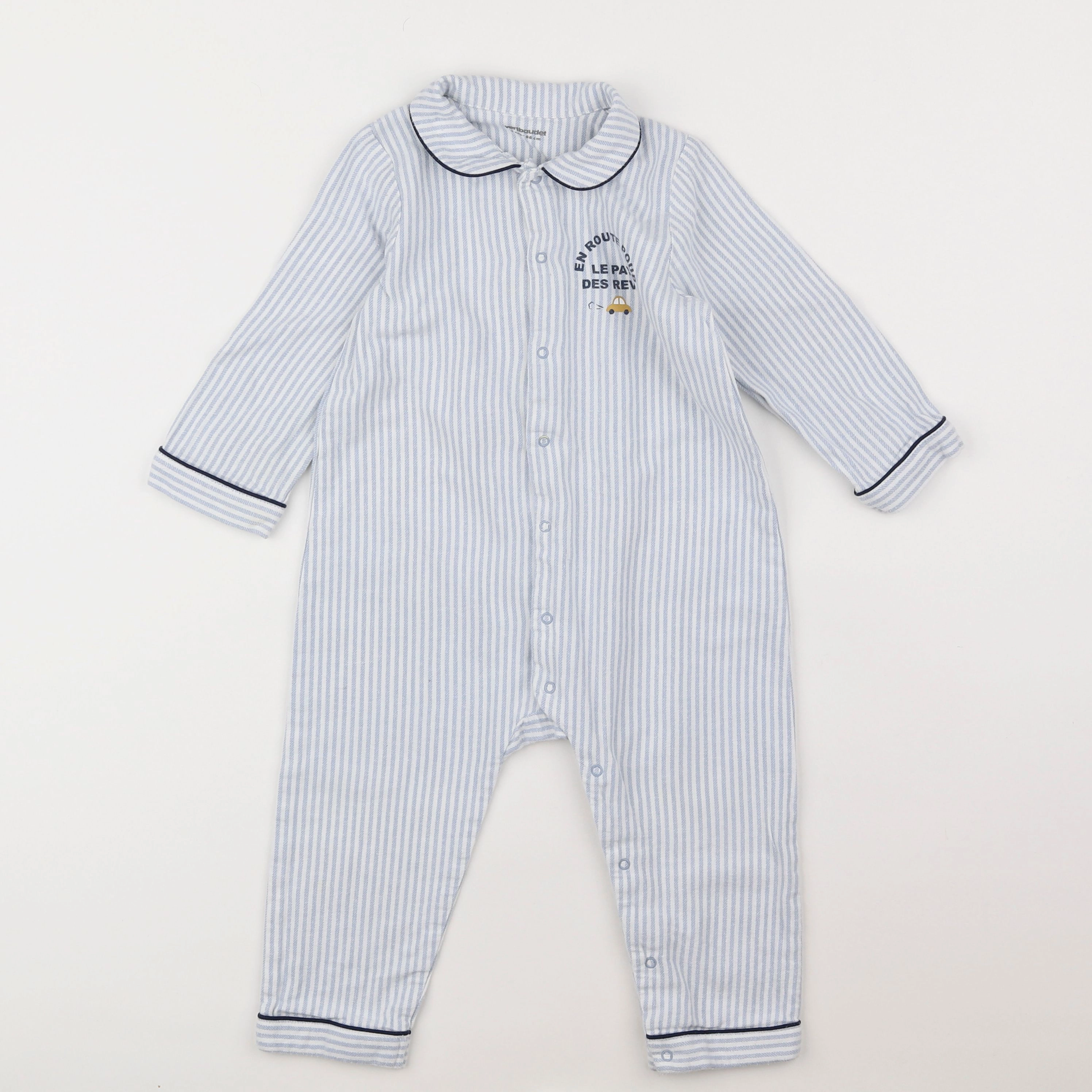 Vertbaudet - pyjama coton bleu - 2 ans