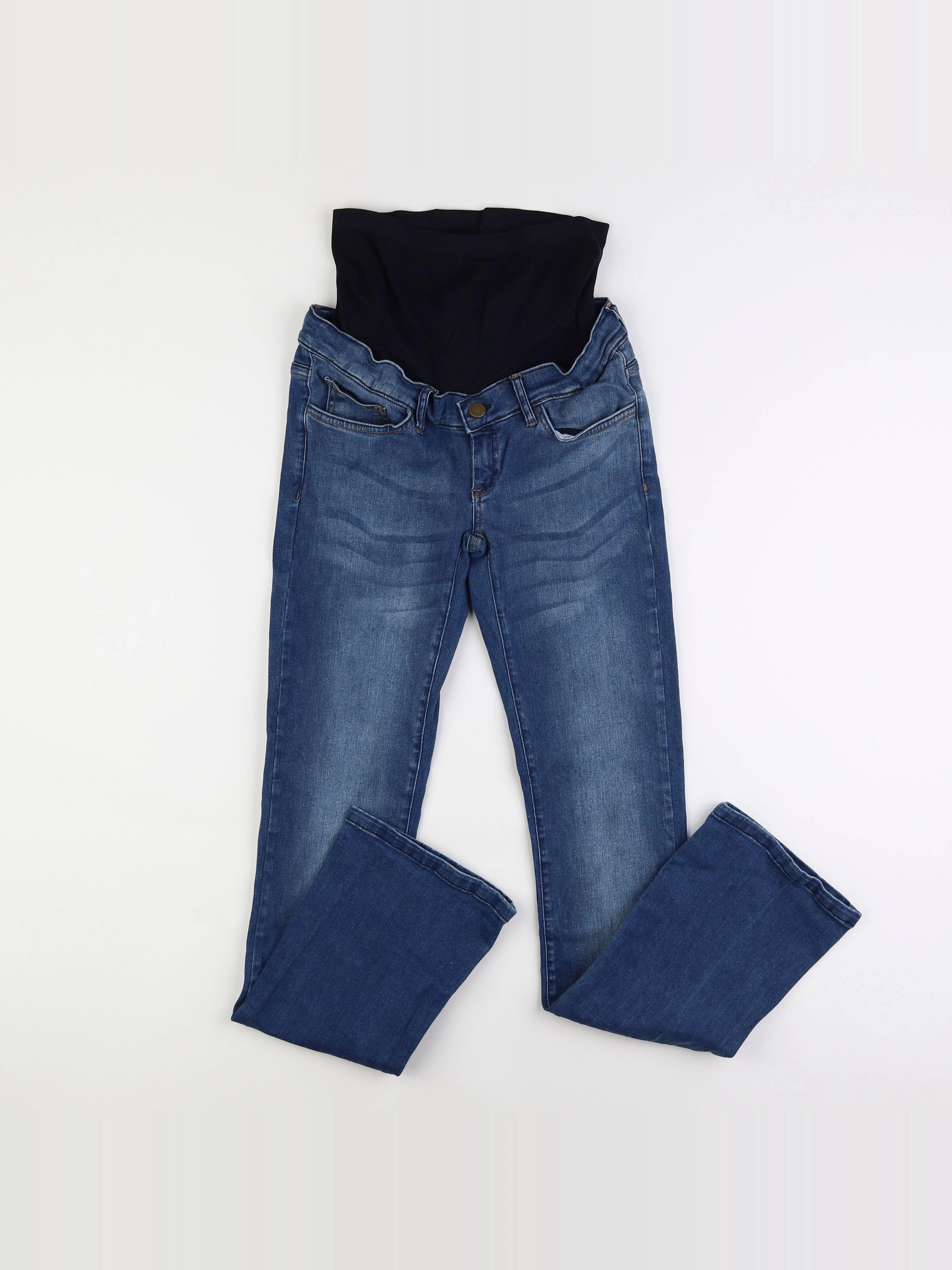 Envie de fraise - jean grossesse bleu - 36