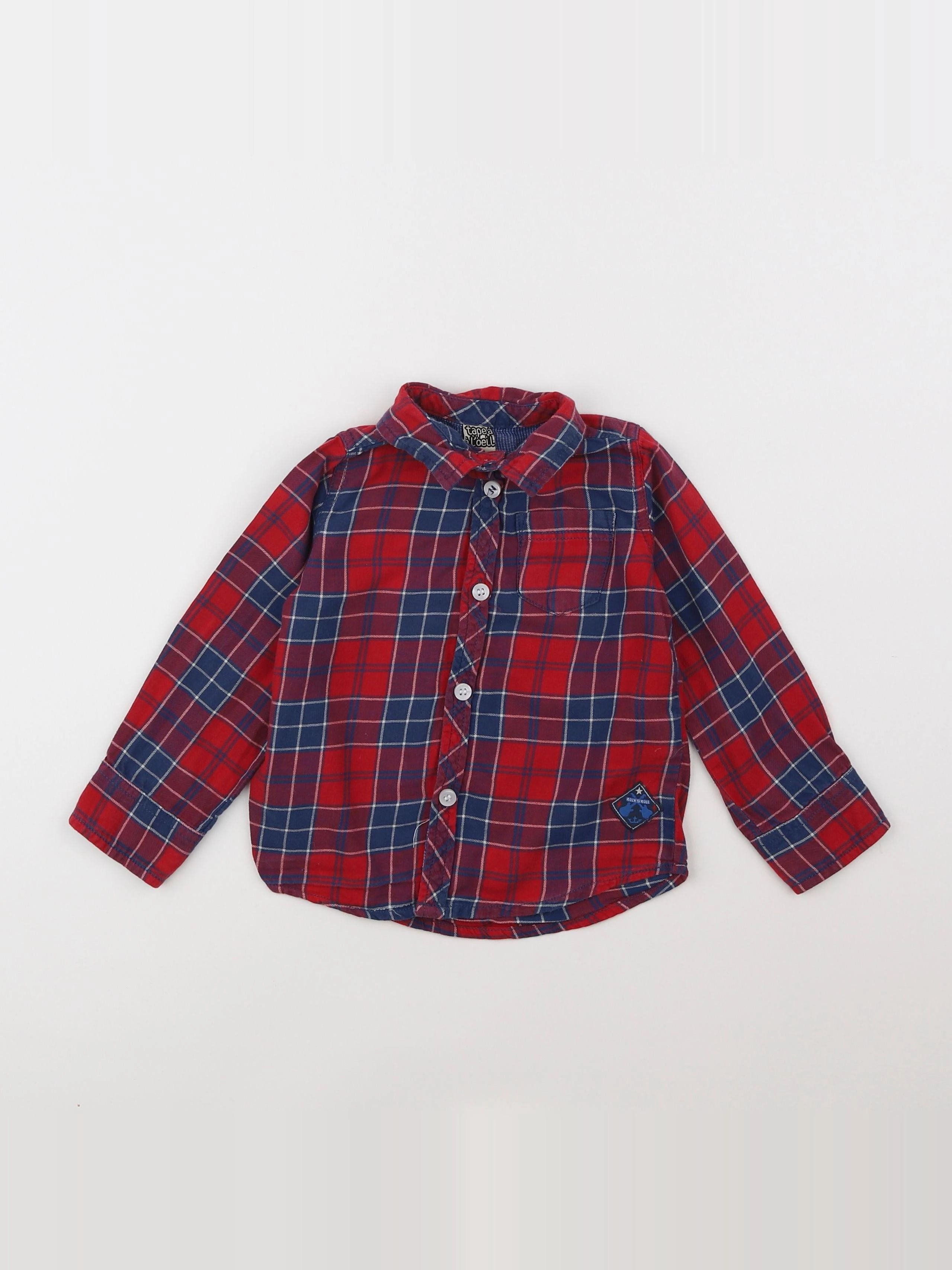 Tape à l'oeil - chemise rouge - 2 ans