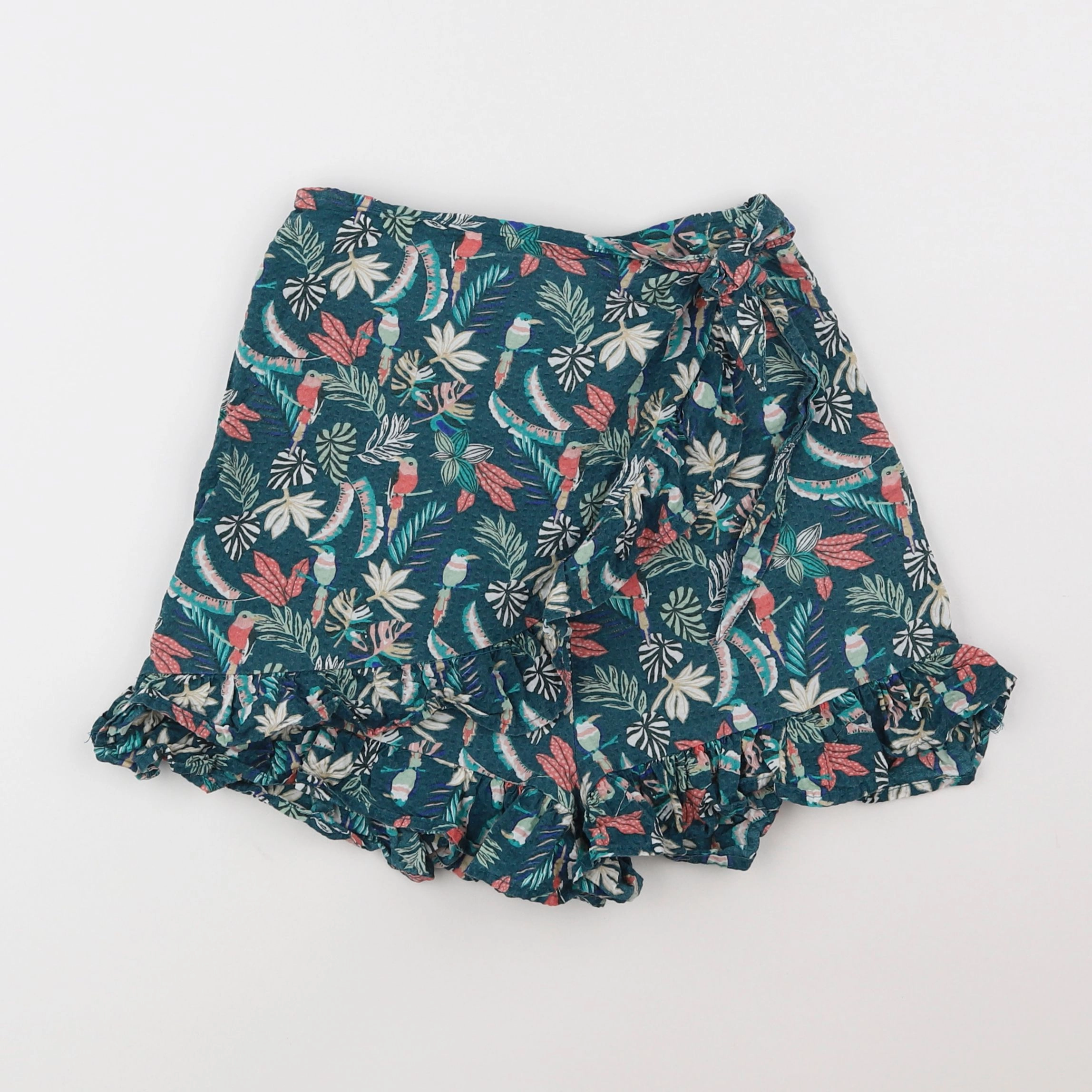 Vertbaudet - jupe short vert - 10 ans