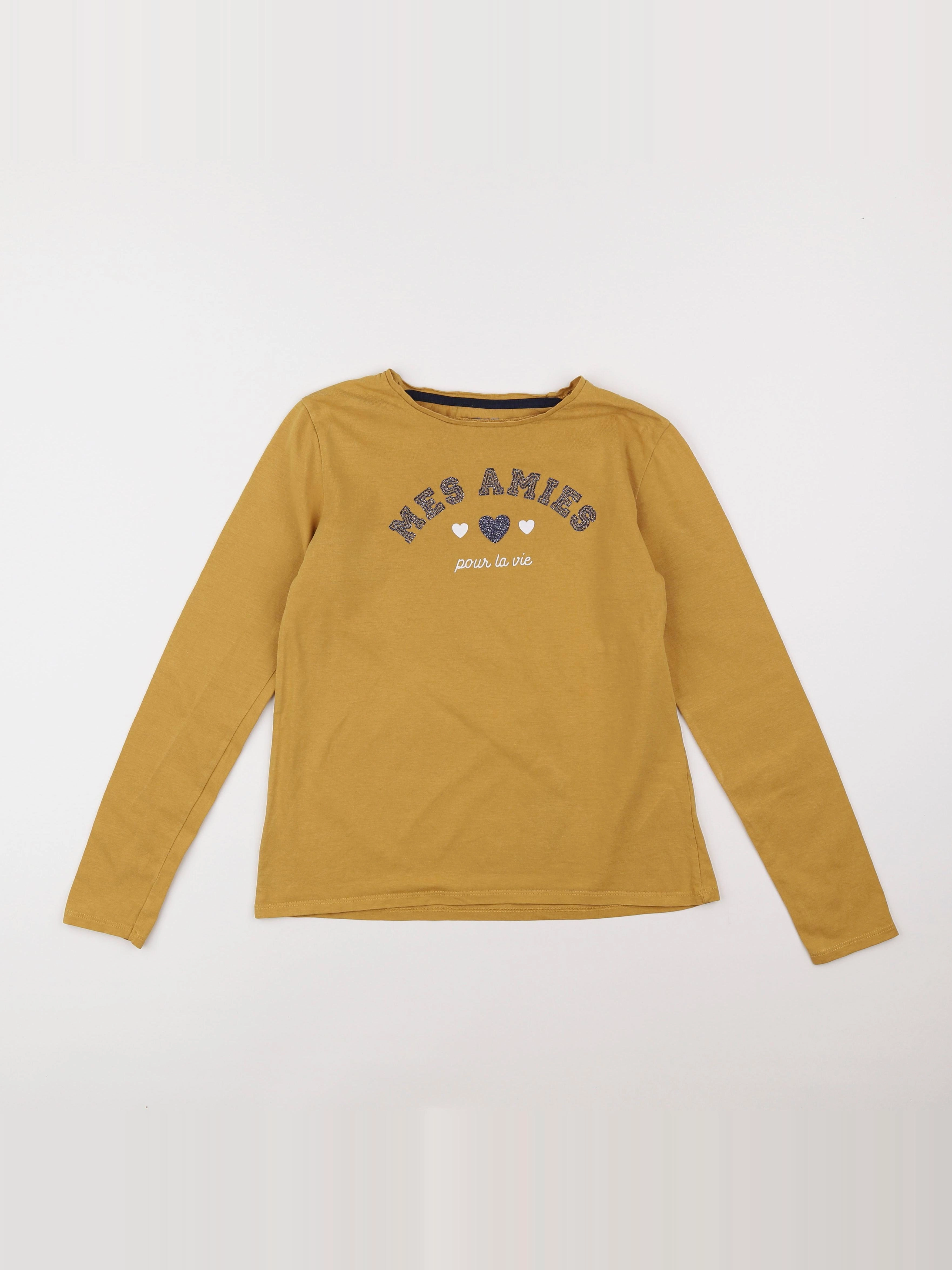 Vertbaudet - tee-shirt jaune - 12 ans