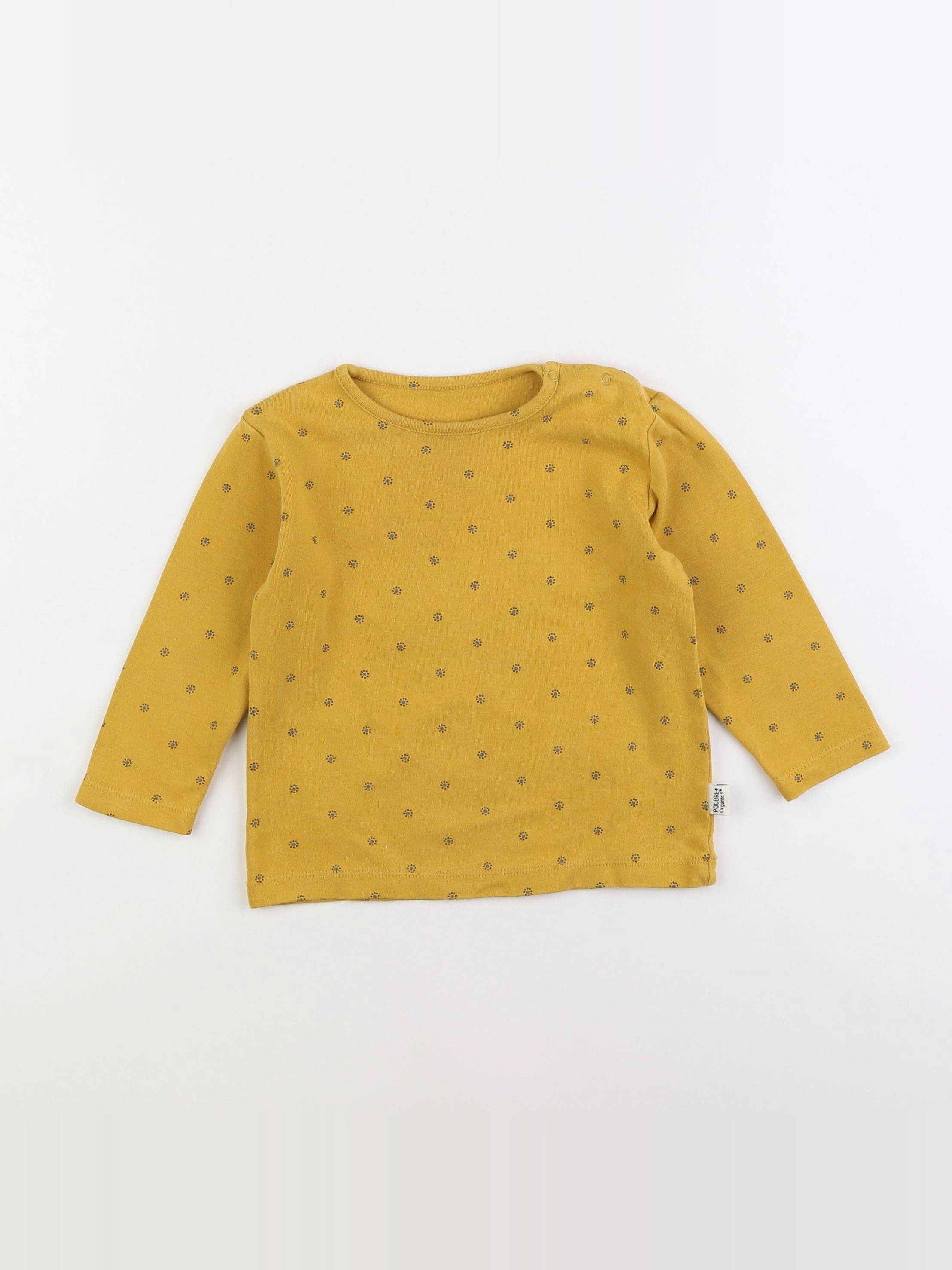 Poudre Organic - tee-shirt jaune - 2 ans