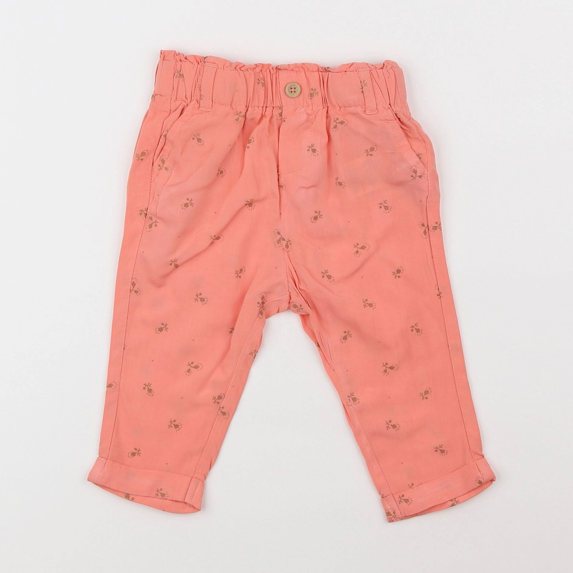 Vertbaudet - pantalon rose - 9 mois