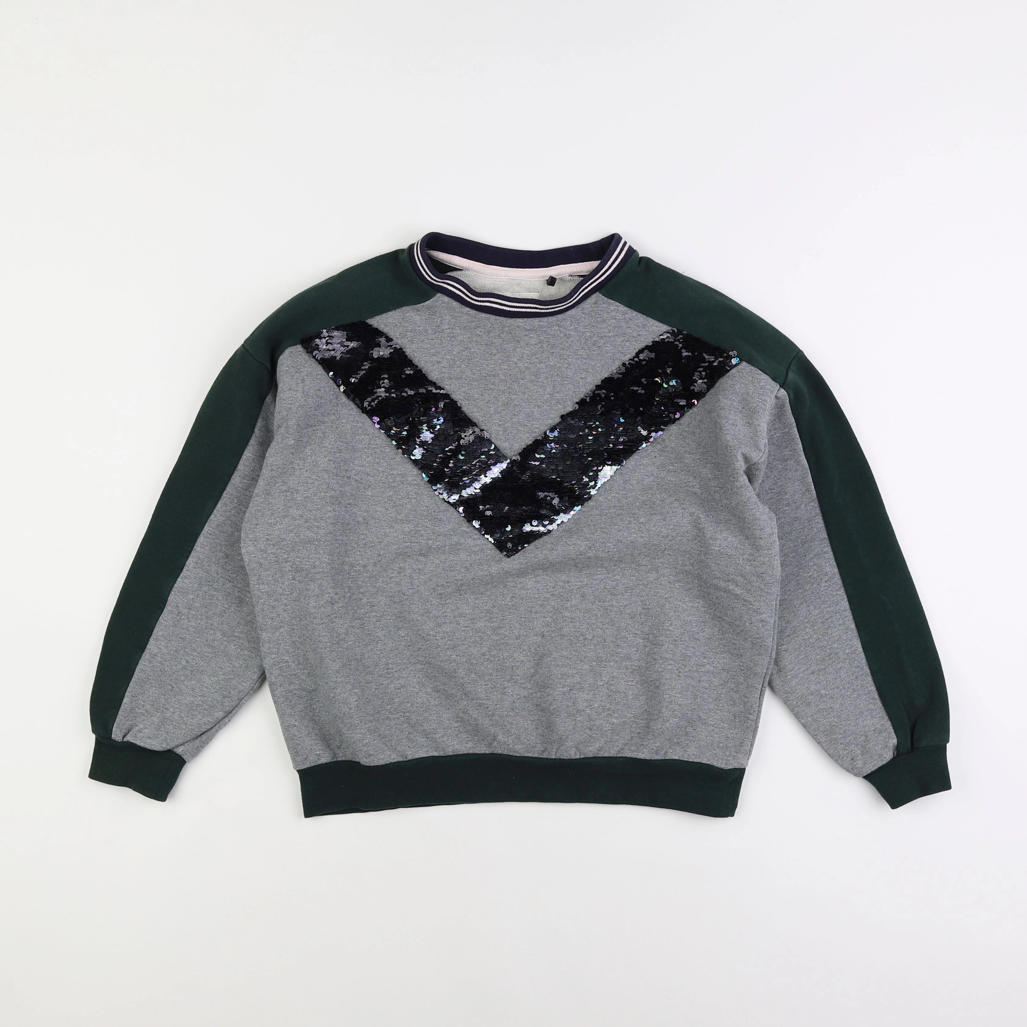 IKKS - sweat gris - 12 ans