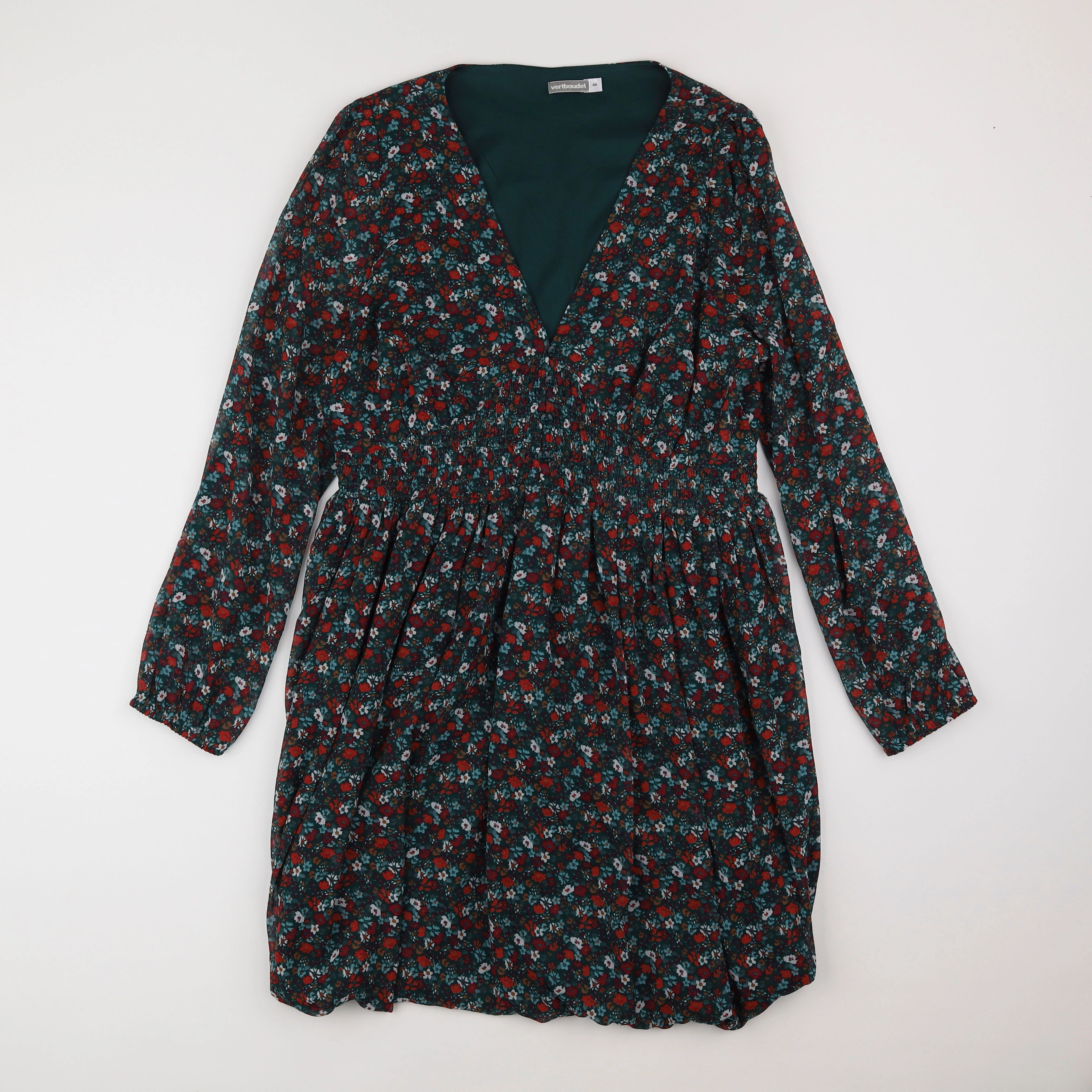 Vertbaudet - robe grossesse vert - 44