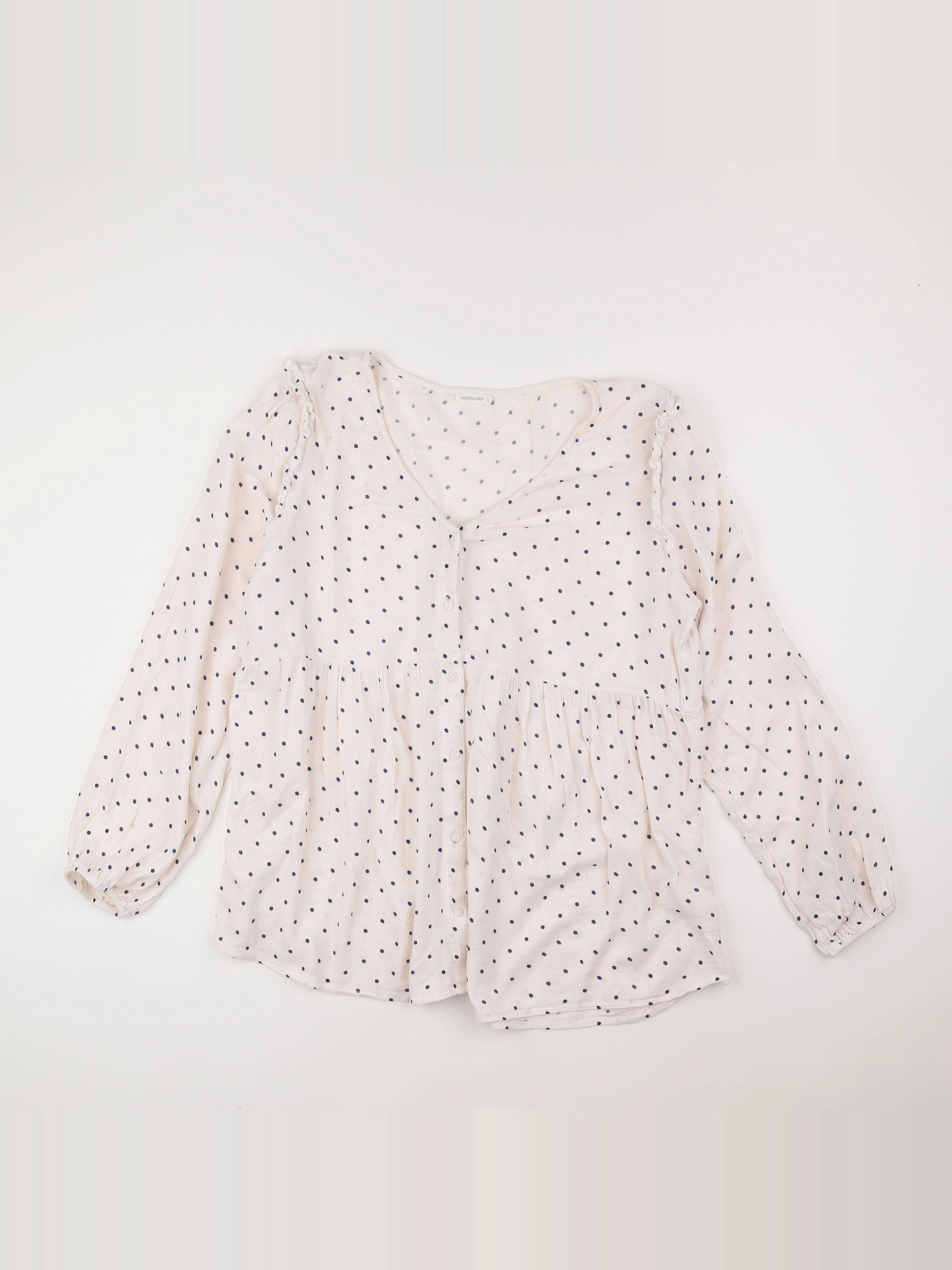 Vertbaudet - blouse grossesse bleu, blanc - 44