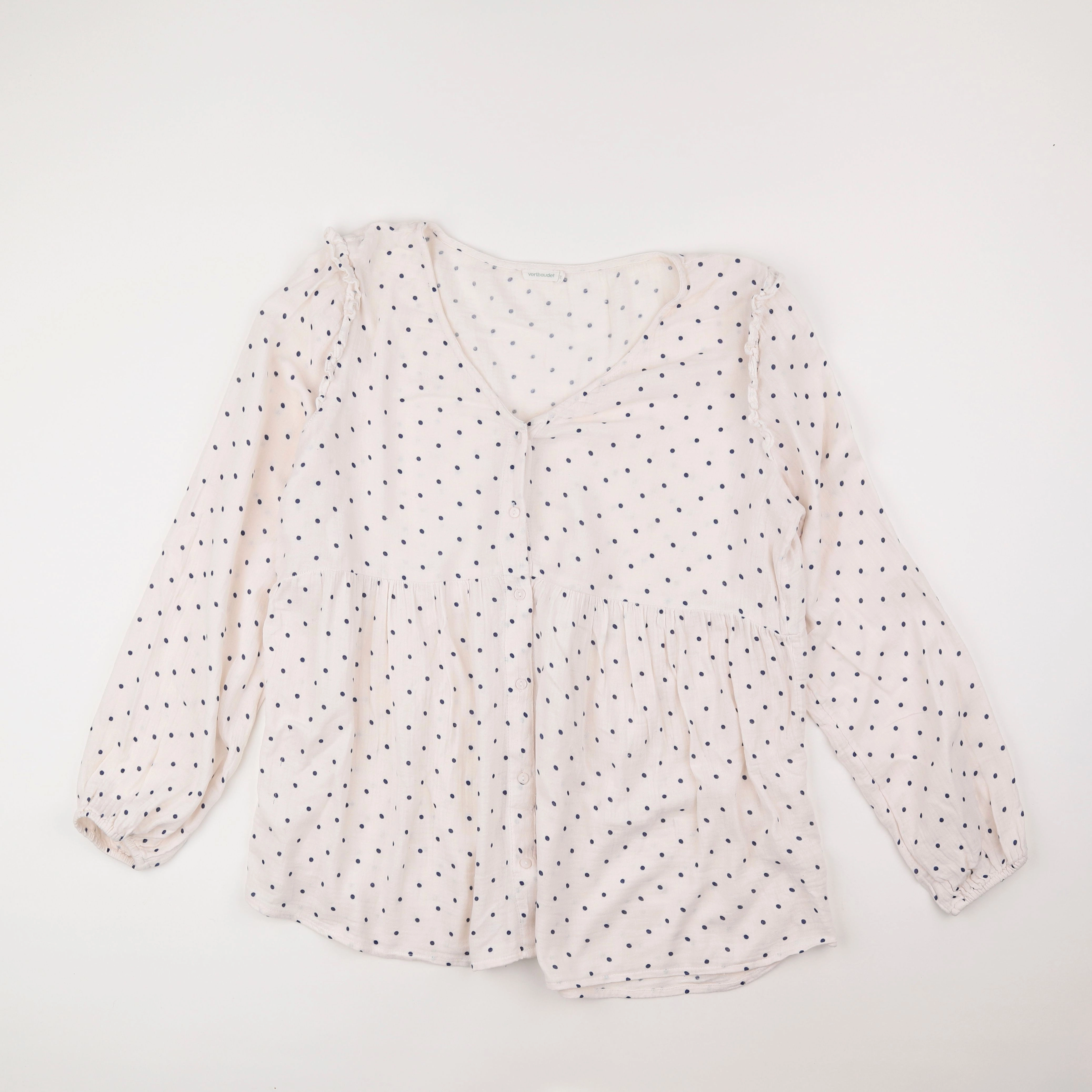 Vertbaudet - blouse grossesse bleu, blanc - 44