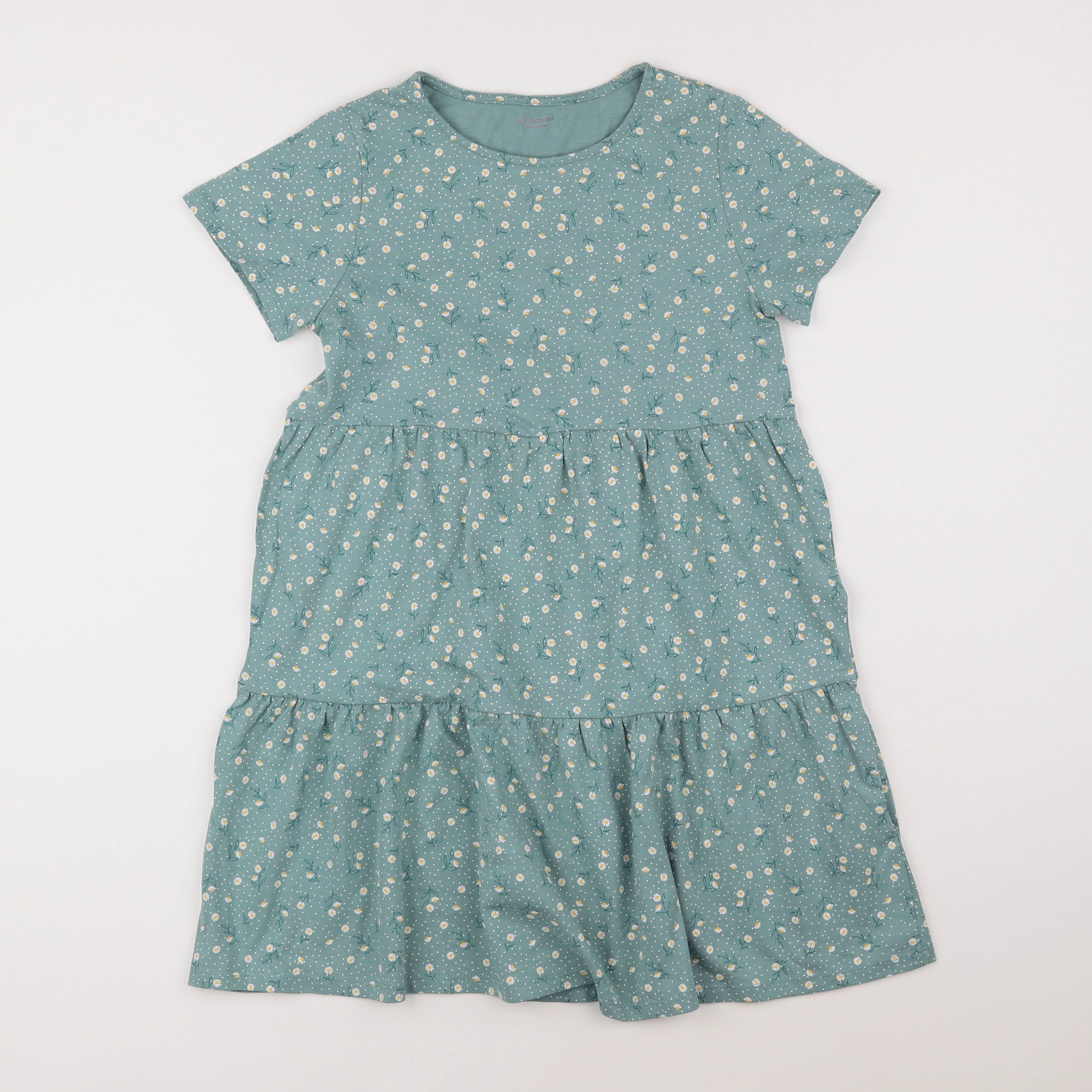 Vertbaudet - robe vert - 10 ans