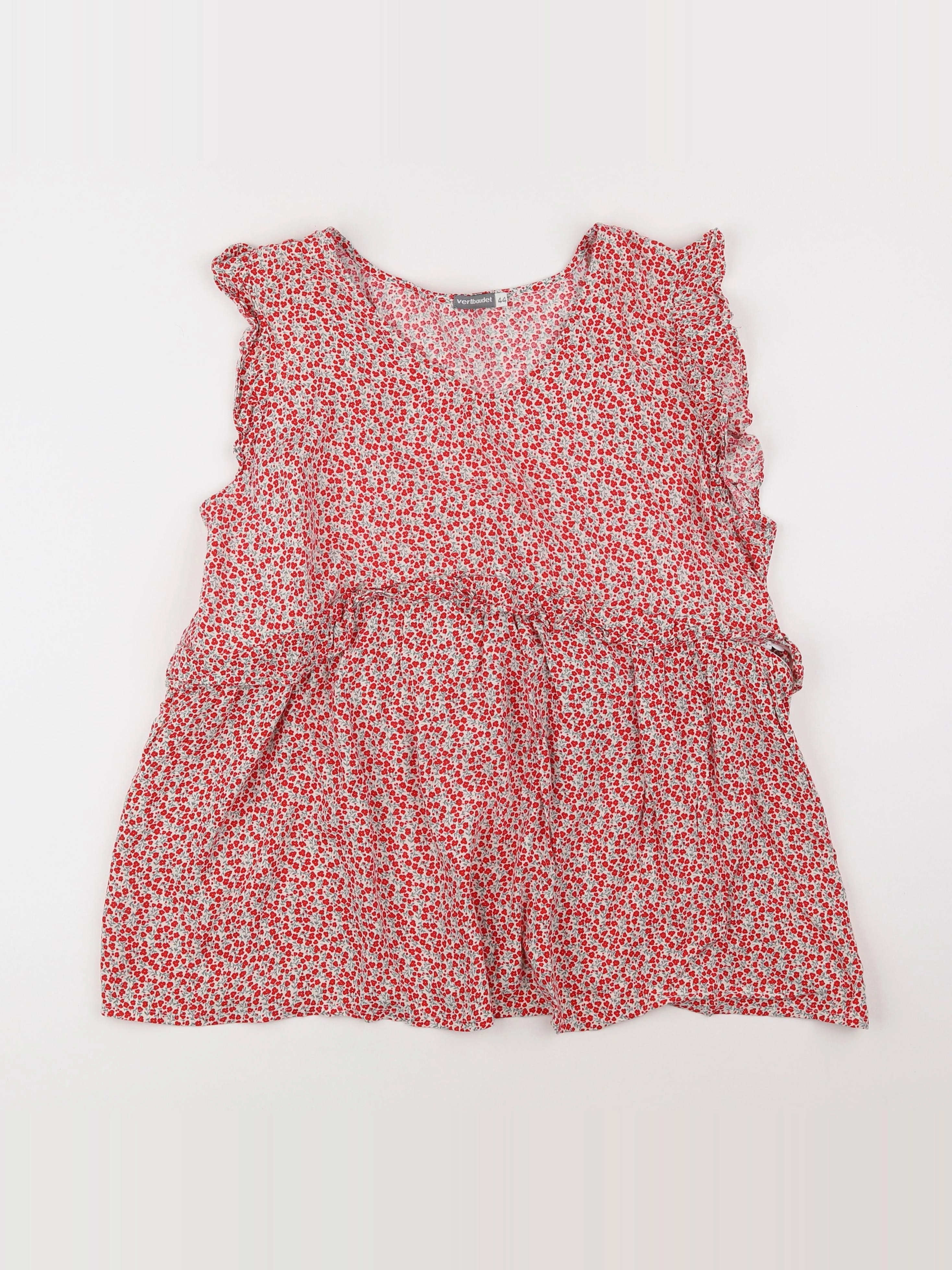 Vertbaudet - blouse grossesse rouge - 44