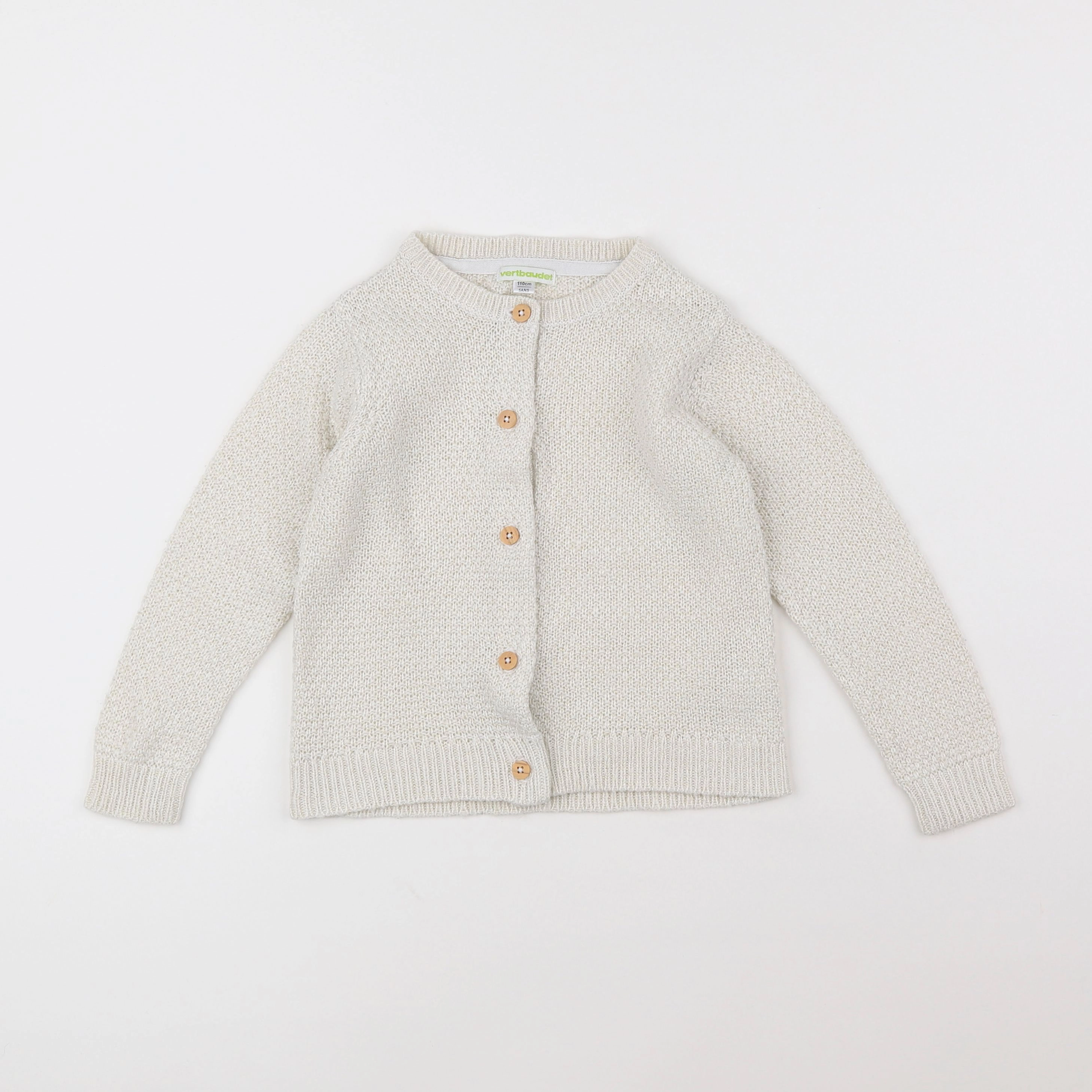 Vertbaudet - gilet blanc - 5 ans