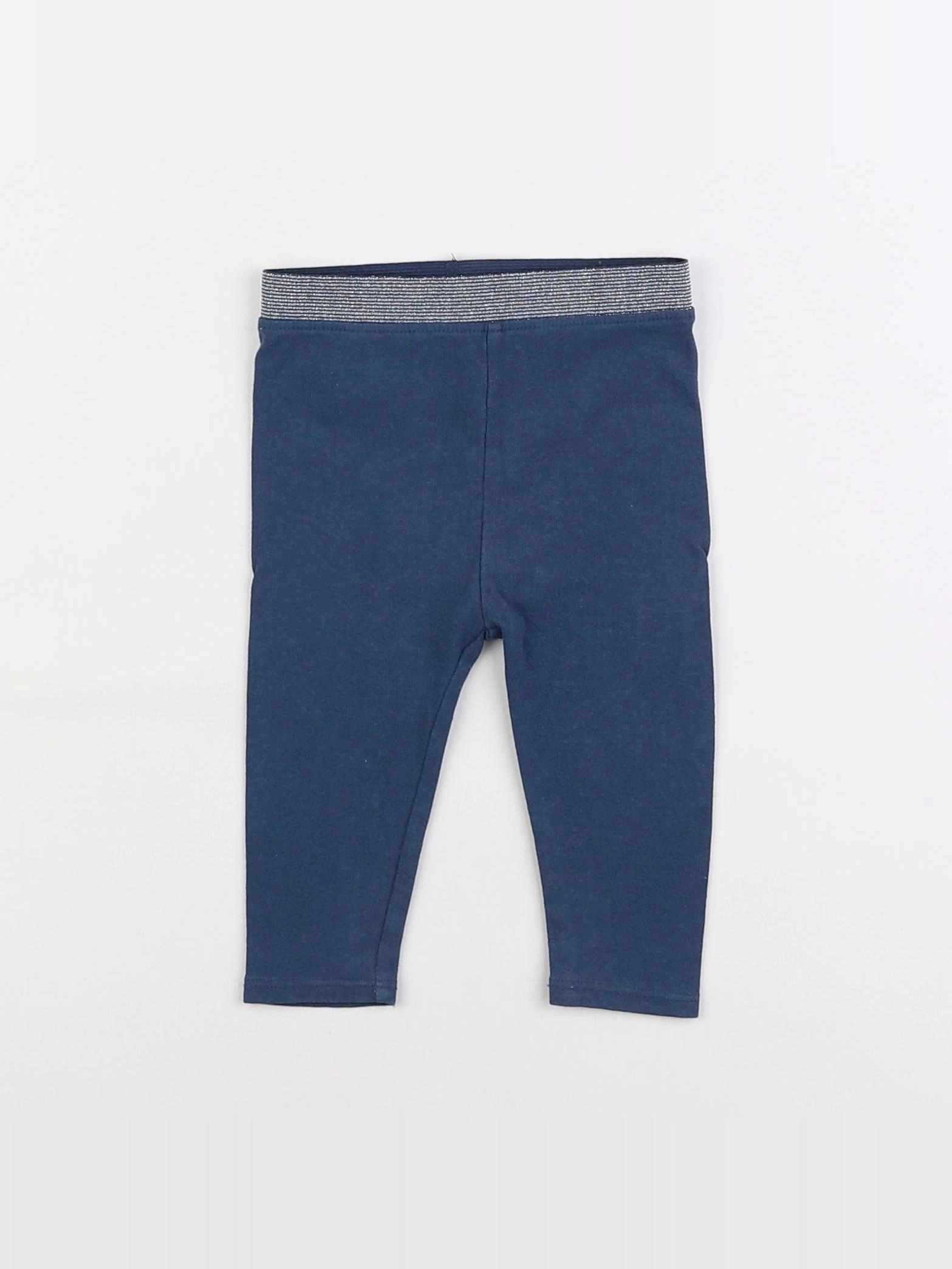 Vertbaudet - legging bleu - 6 mois