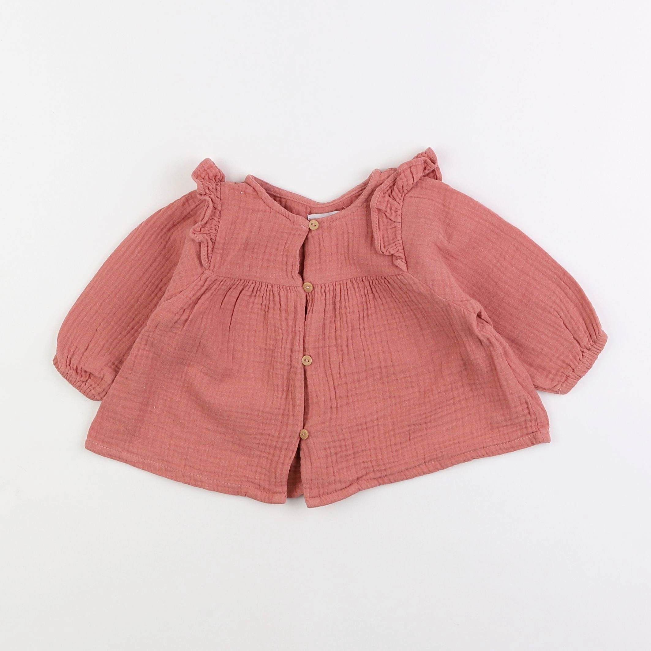 Vertbaudet - blouse rose - 6 mois