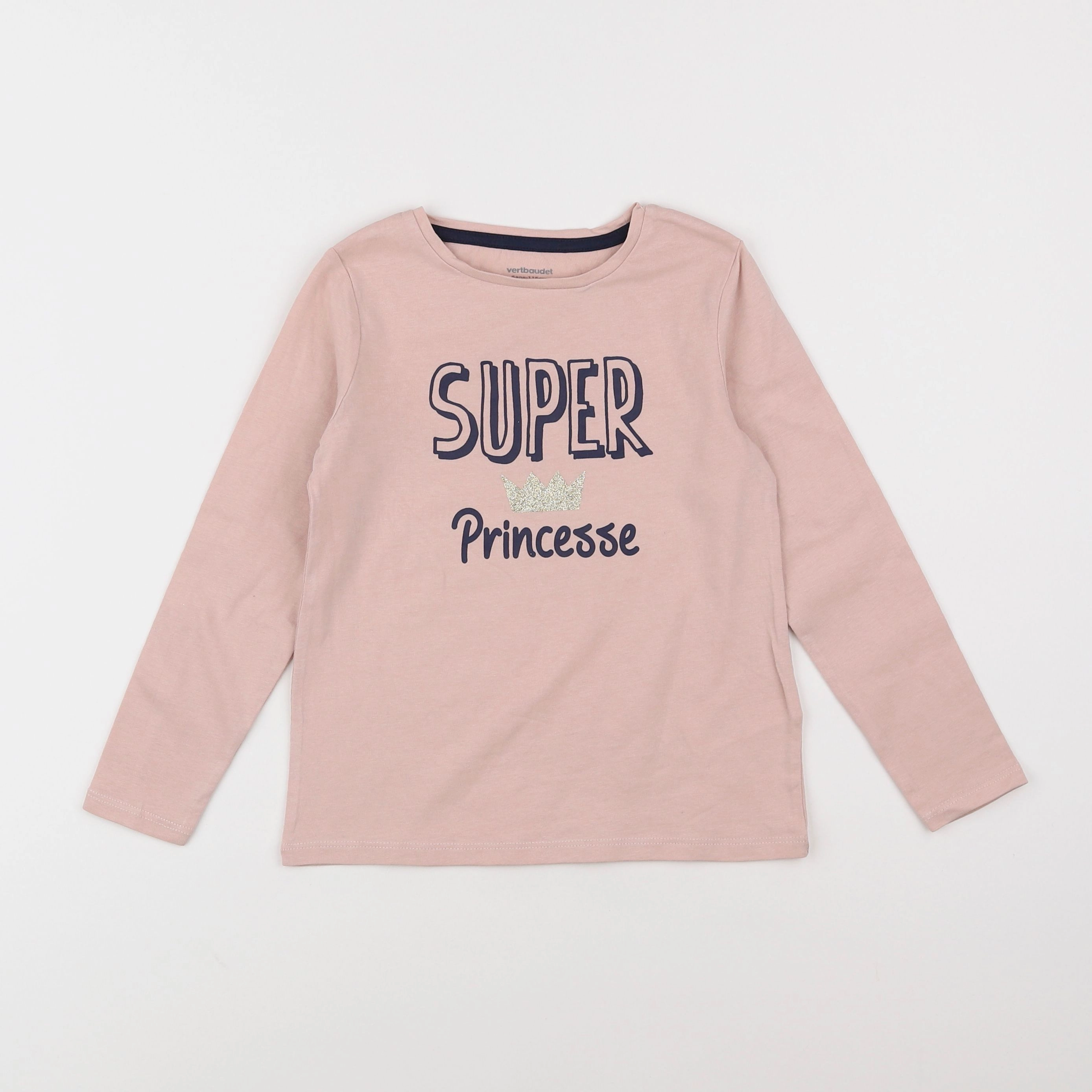 Vertbaudet - tee-shirt rose - 6 ans