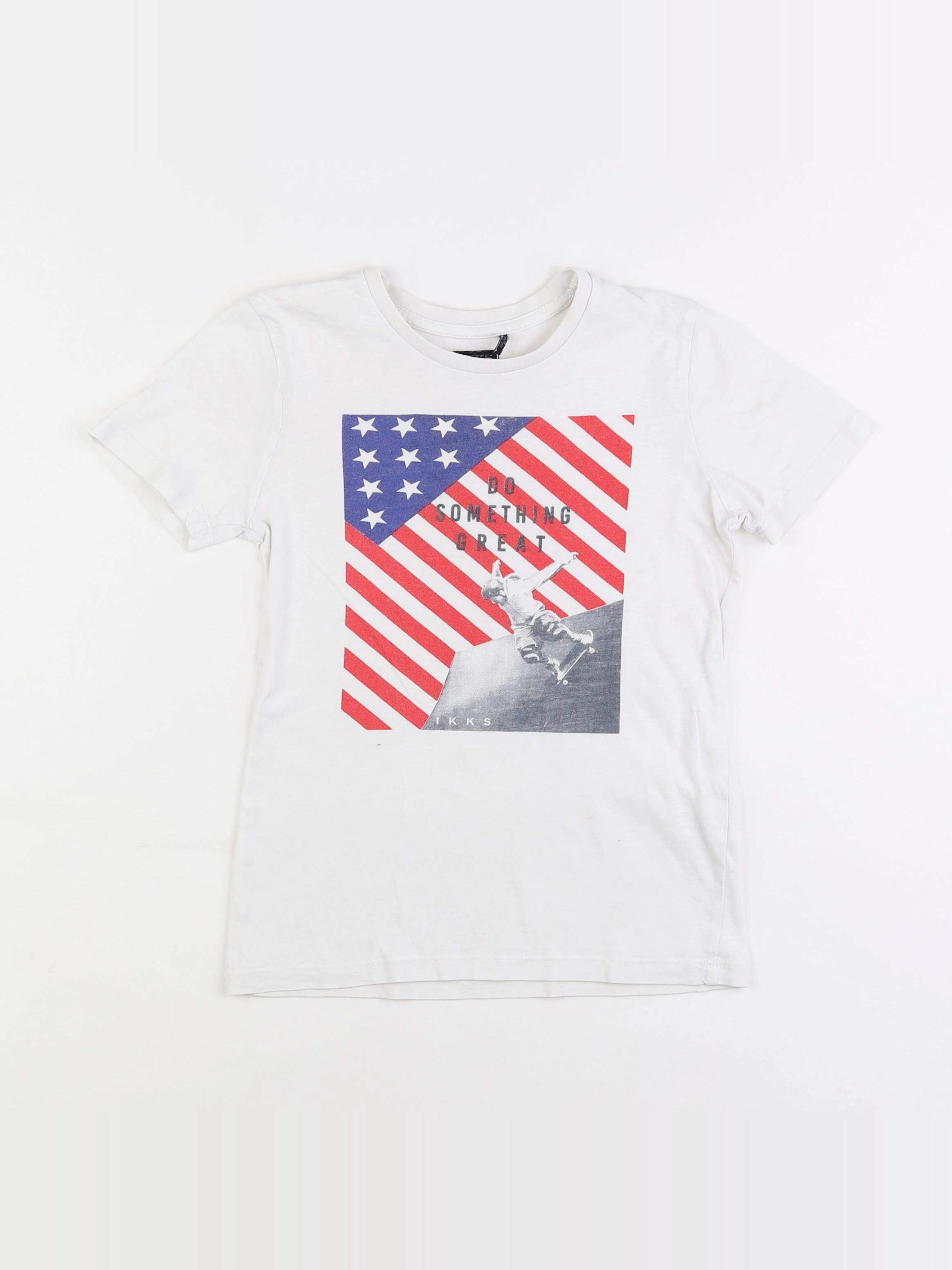 IKKS - tee-shirt blanc - 6 ans