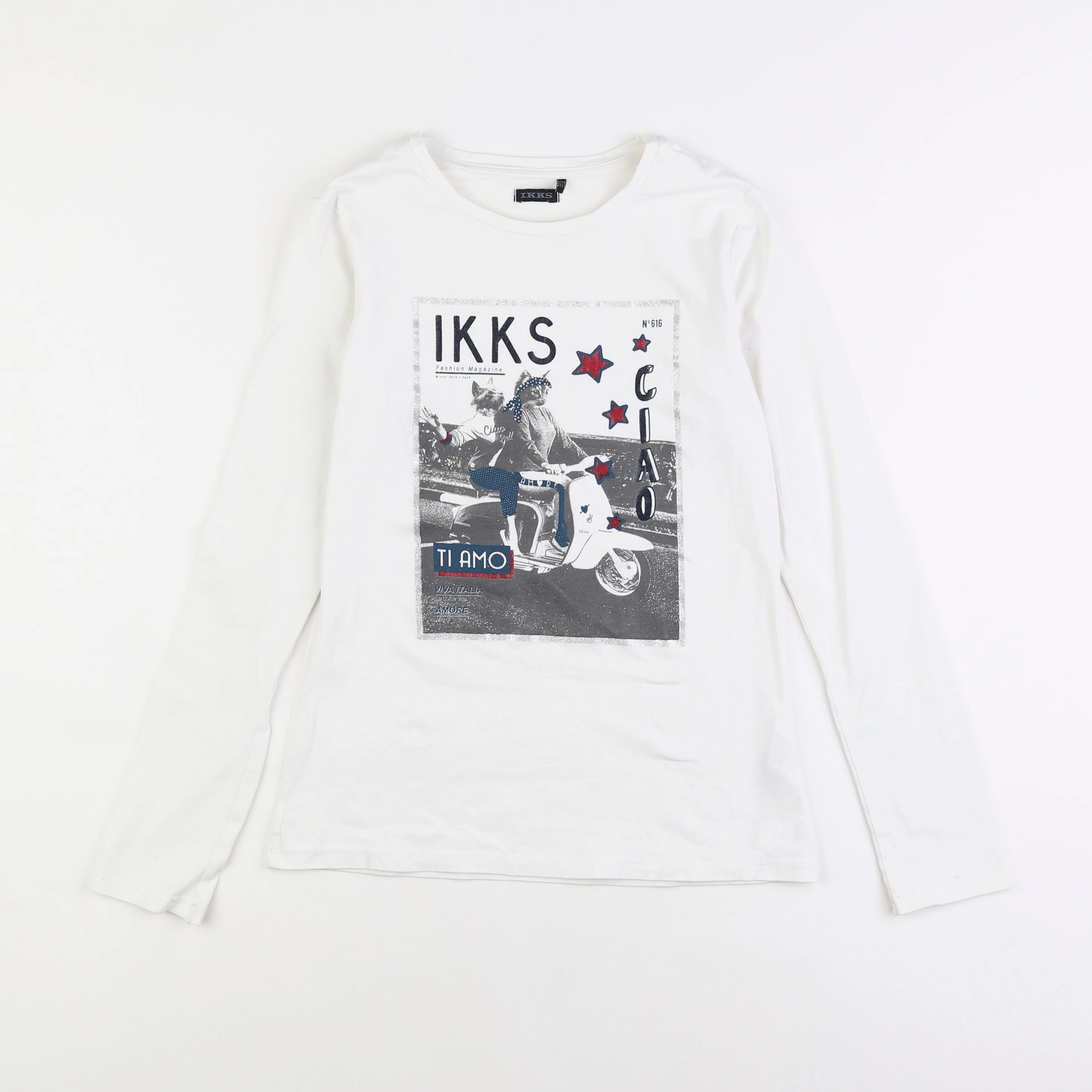 IKKS - tee-shirt blanc - 12 ans