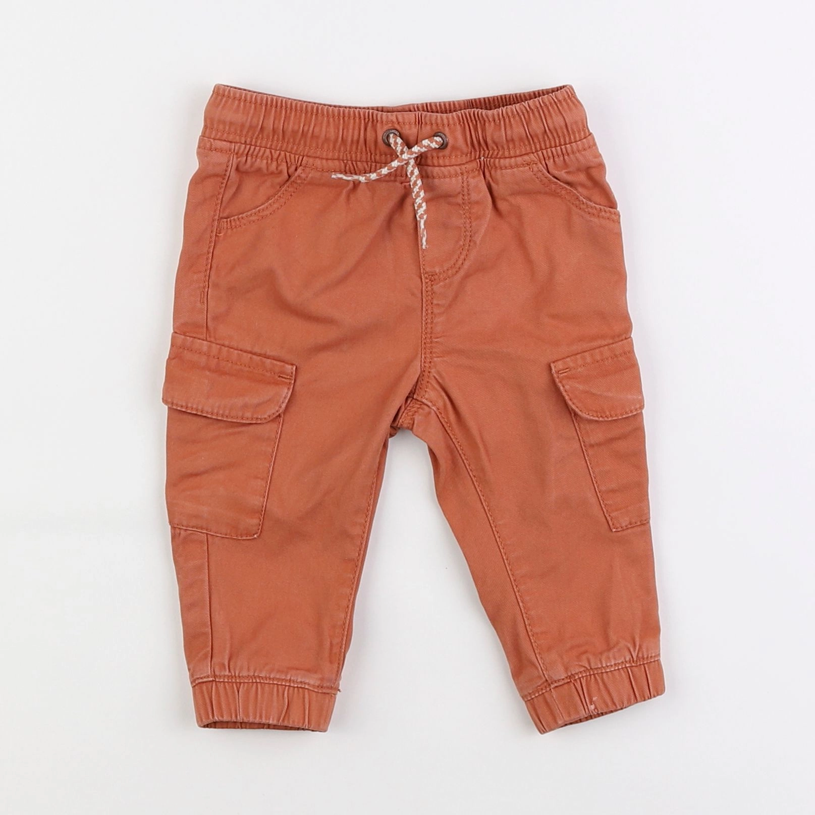 Vertbaudet - pantalon orange - 6 mois