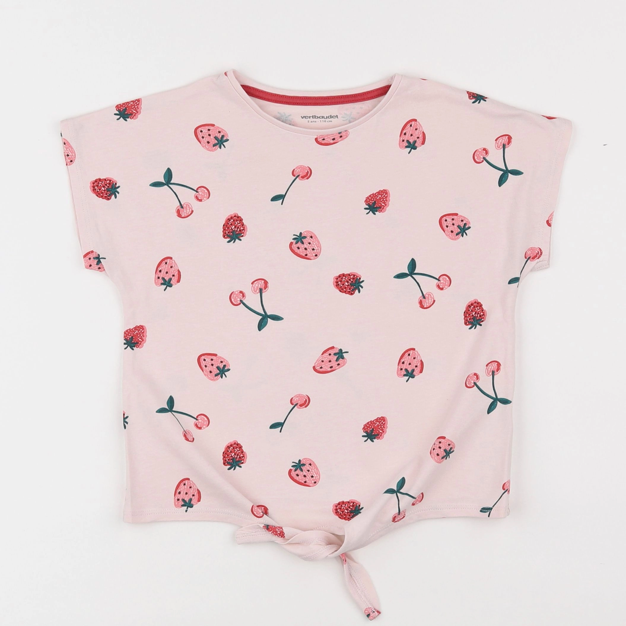 Vertbaudet - tee-shirt rose - 5 ans