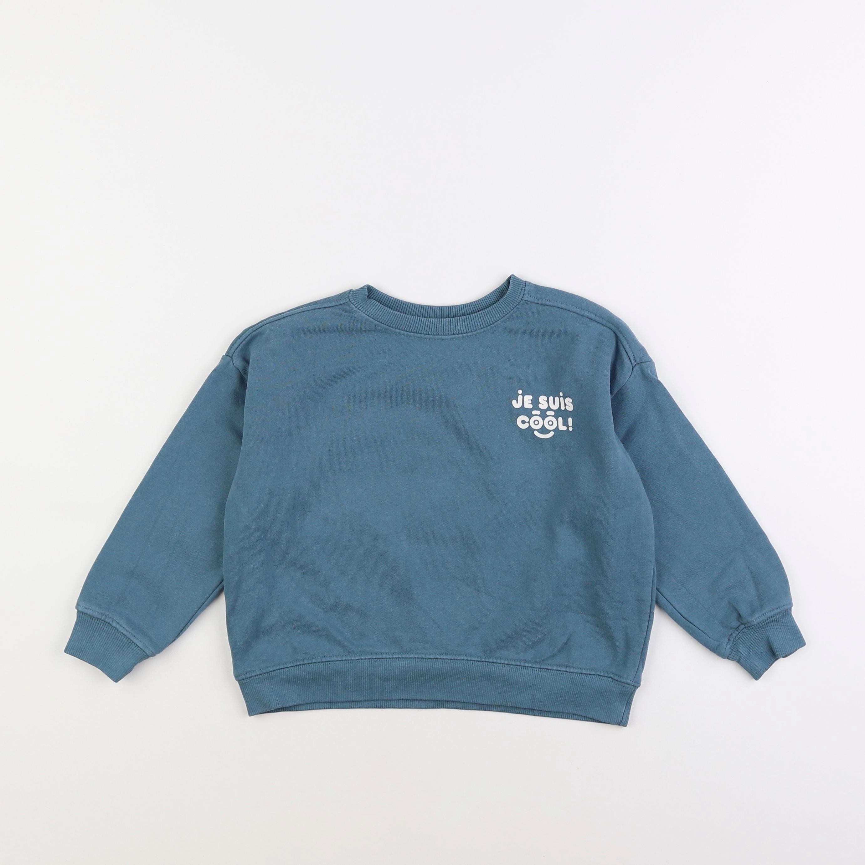 Vertbaudet - sweat bleu - 3 ans