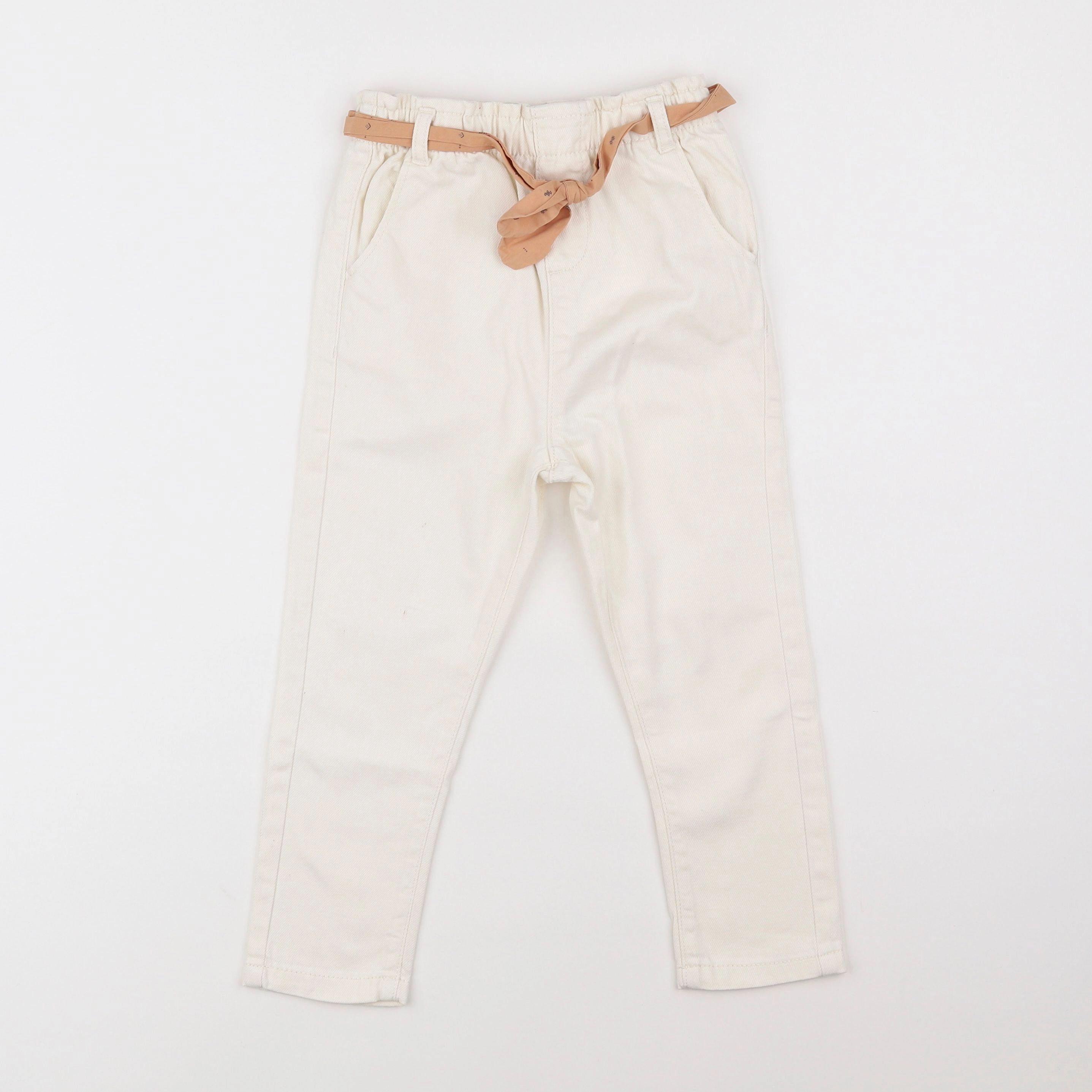 Vertbaudet - pantalon beige - 3 ans