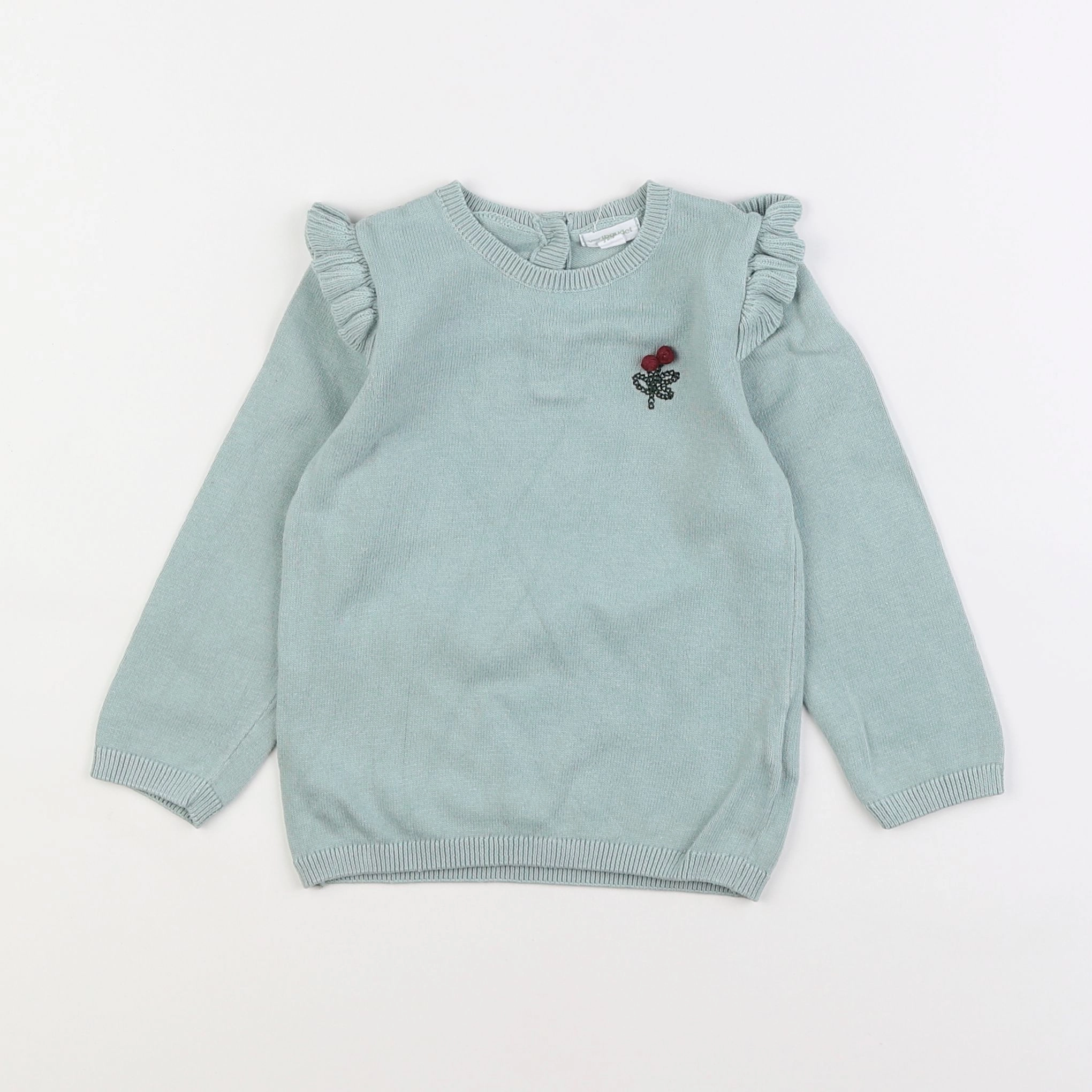 Vertbaudet - pull vert - 2 ans