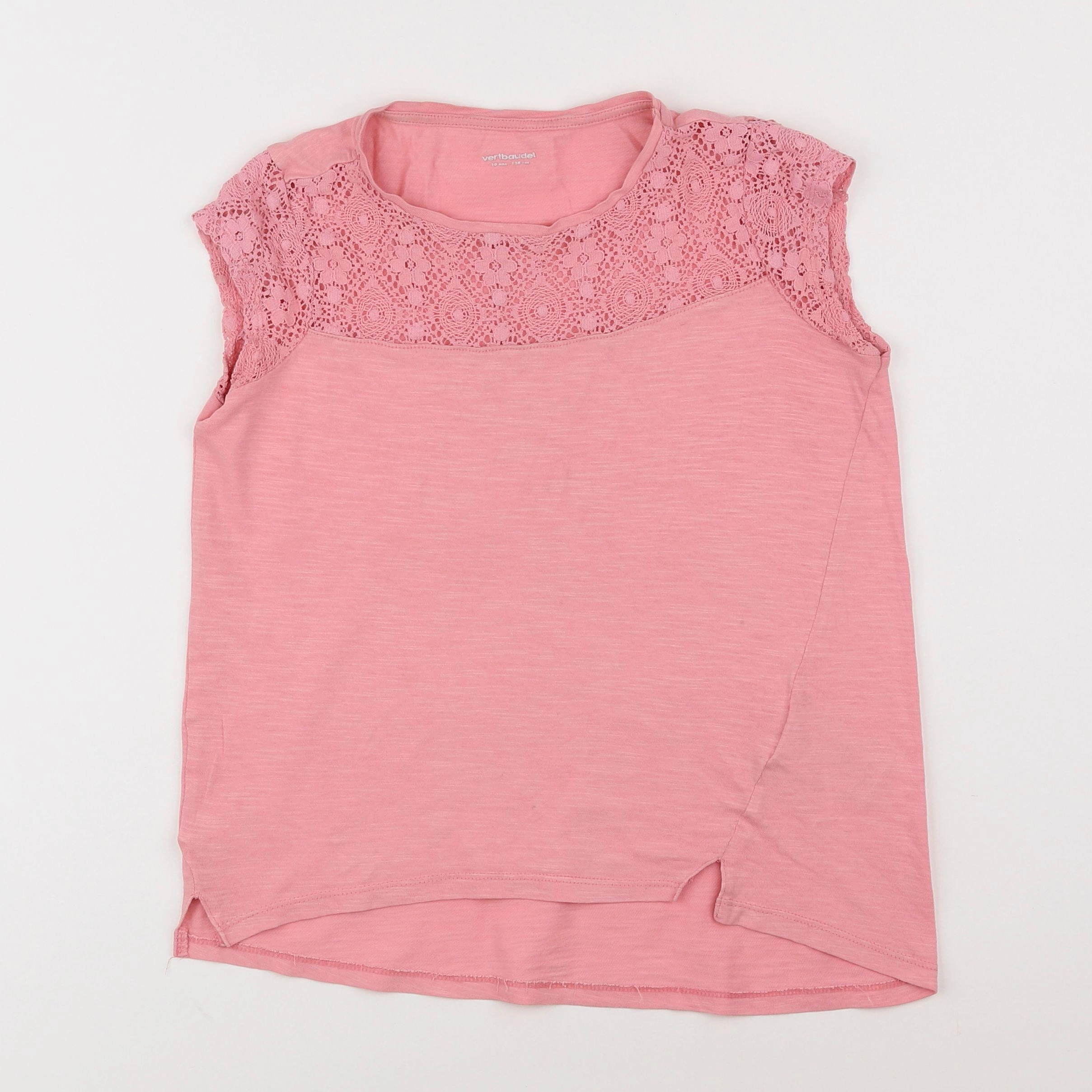 Vertbaudet - tee-shirt rose - 10 ans