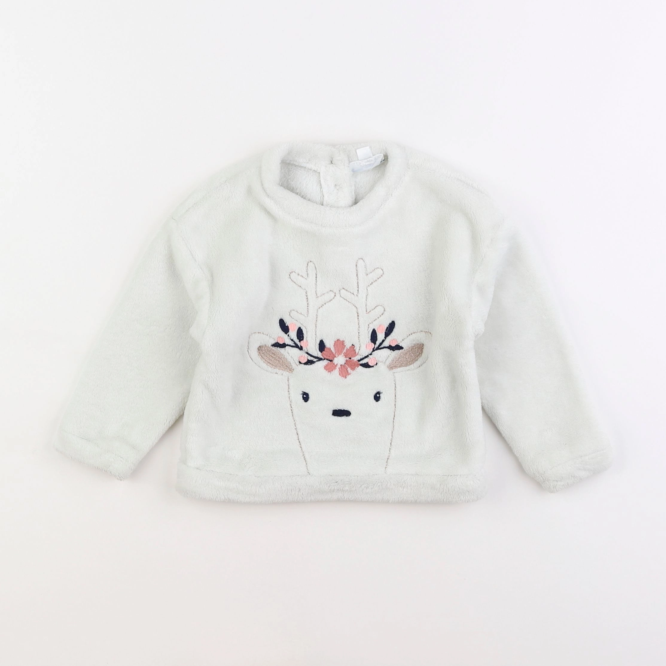 Vertbaudet - pull blanc - 2 ans