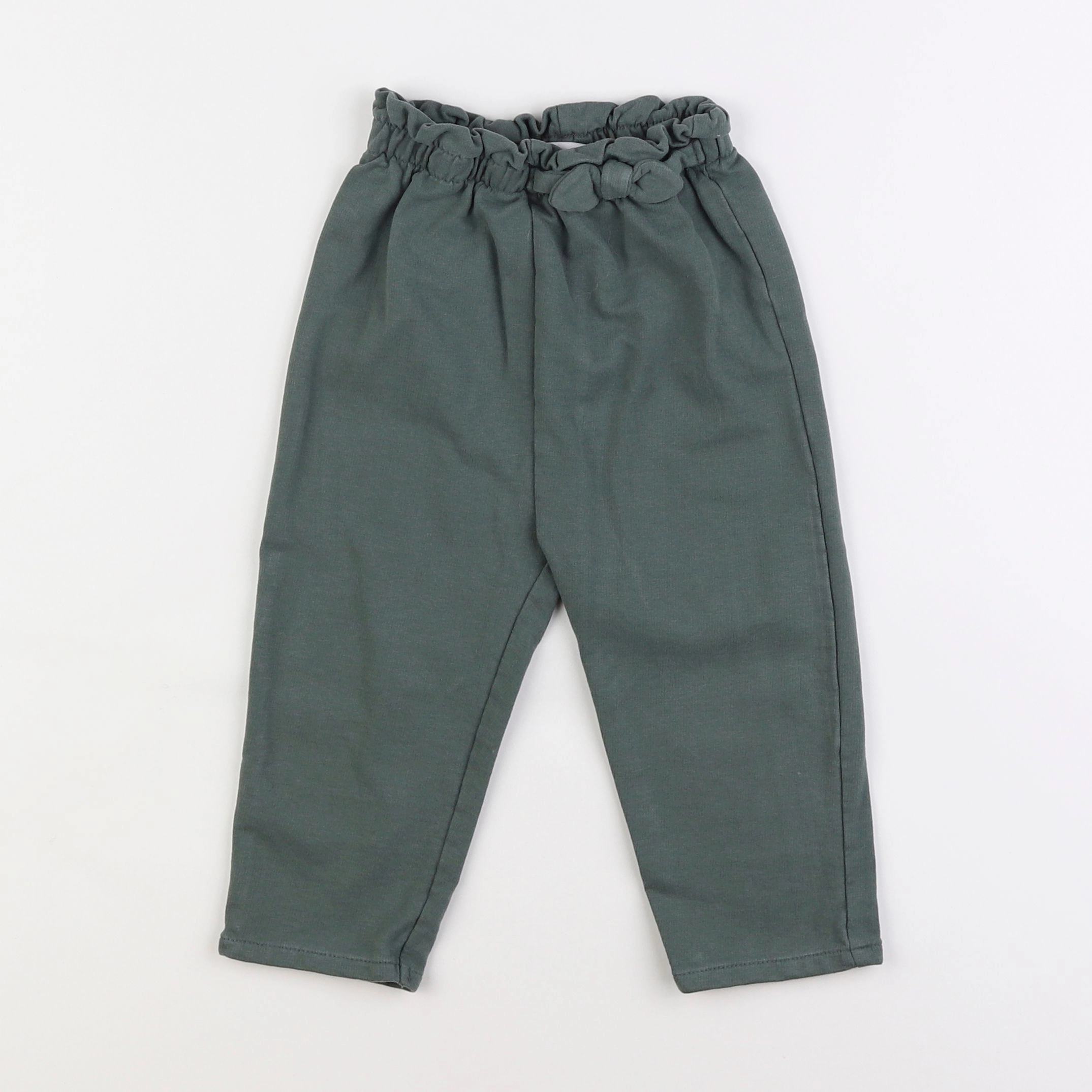 Vertbaudet - pantalon vert - 2 ans